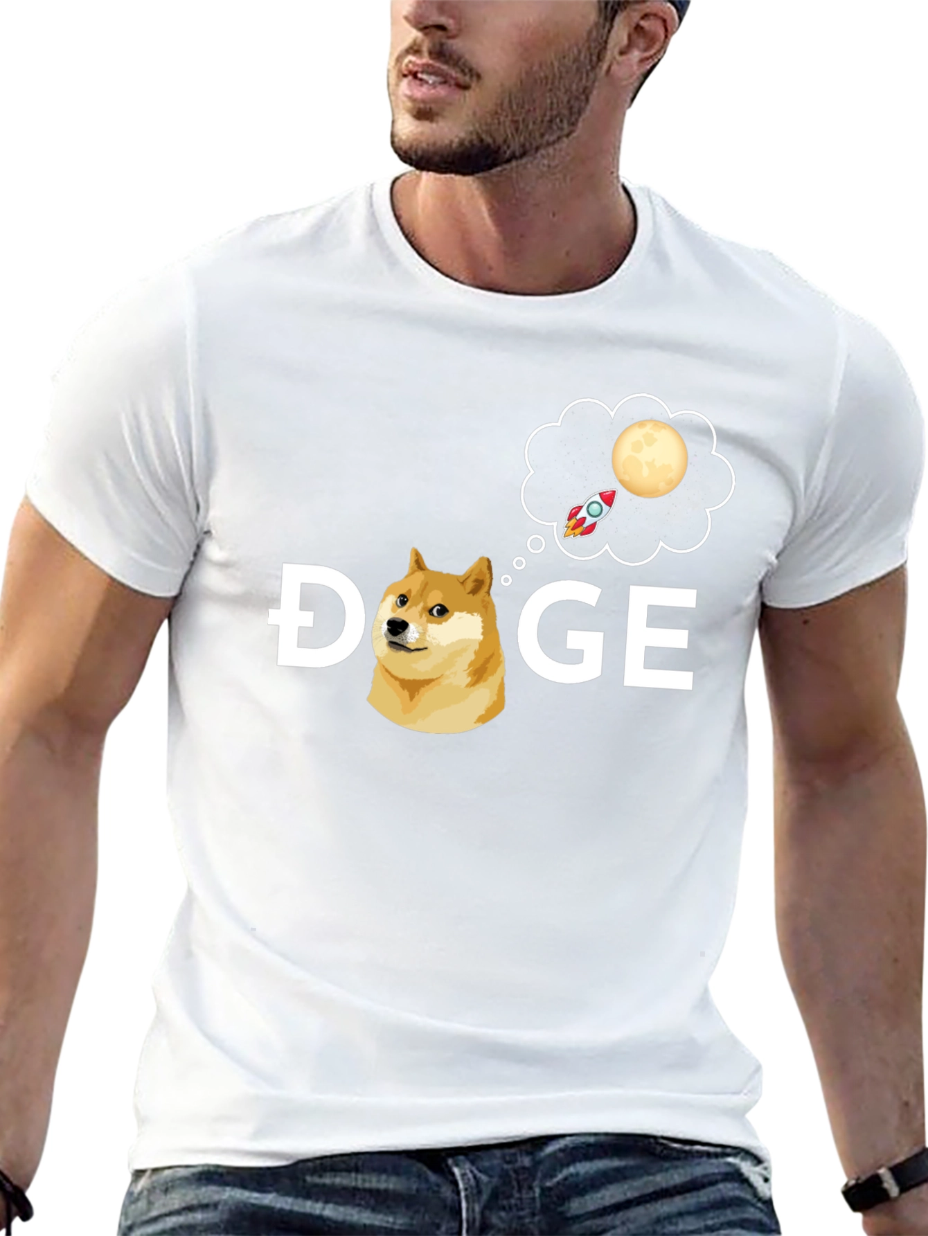 Doge to the Moon T-Shirt - Crypto Meme Tee