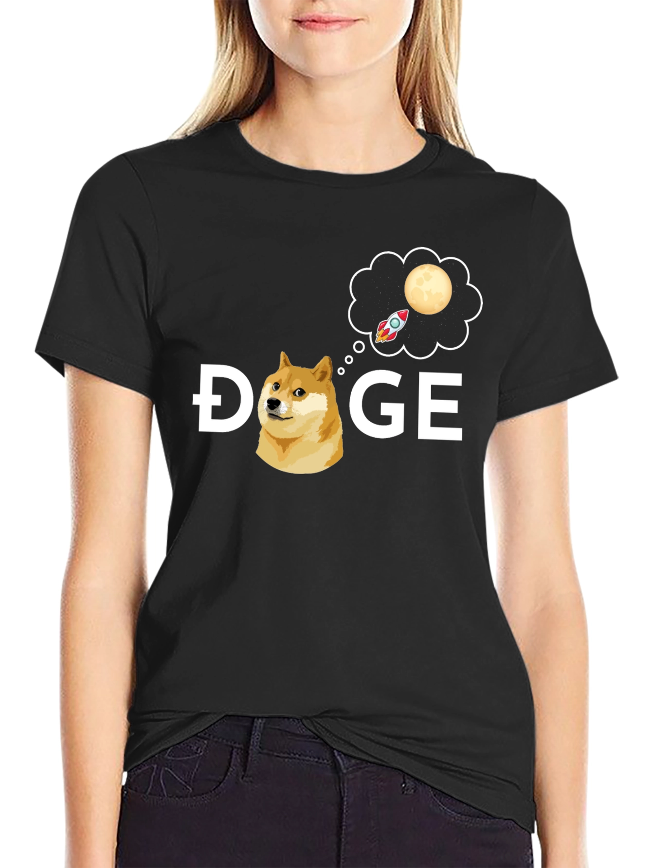 Doge to the Moon T-Shirt - Crypto Meme Tee