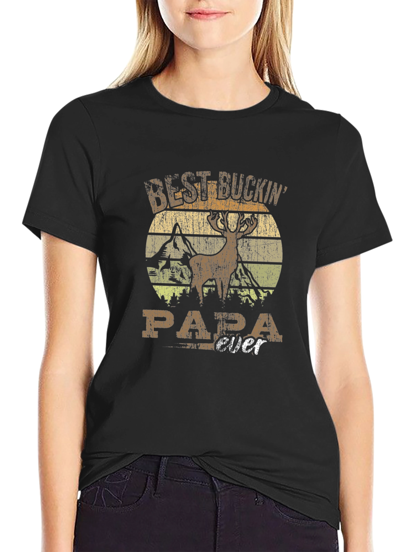 Best Buckin Papa Ever T-Shirt