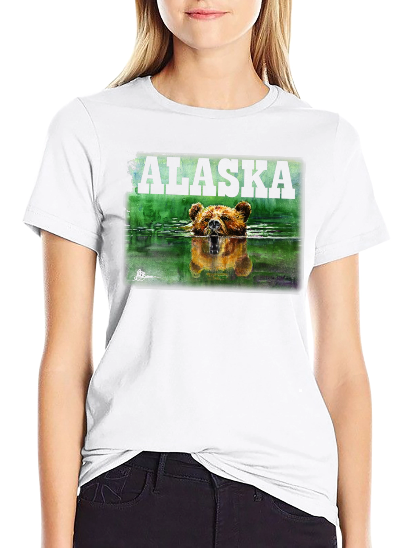 Alaska Bear Graphic T-Shirt