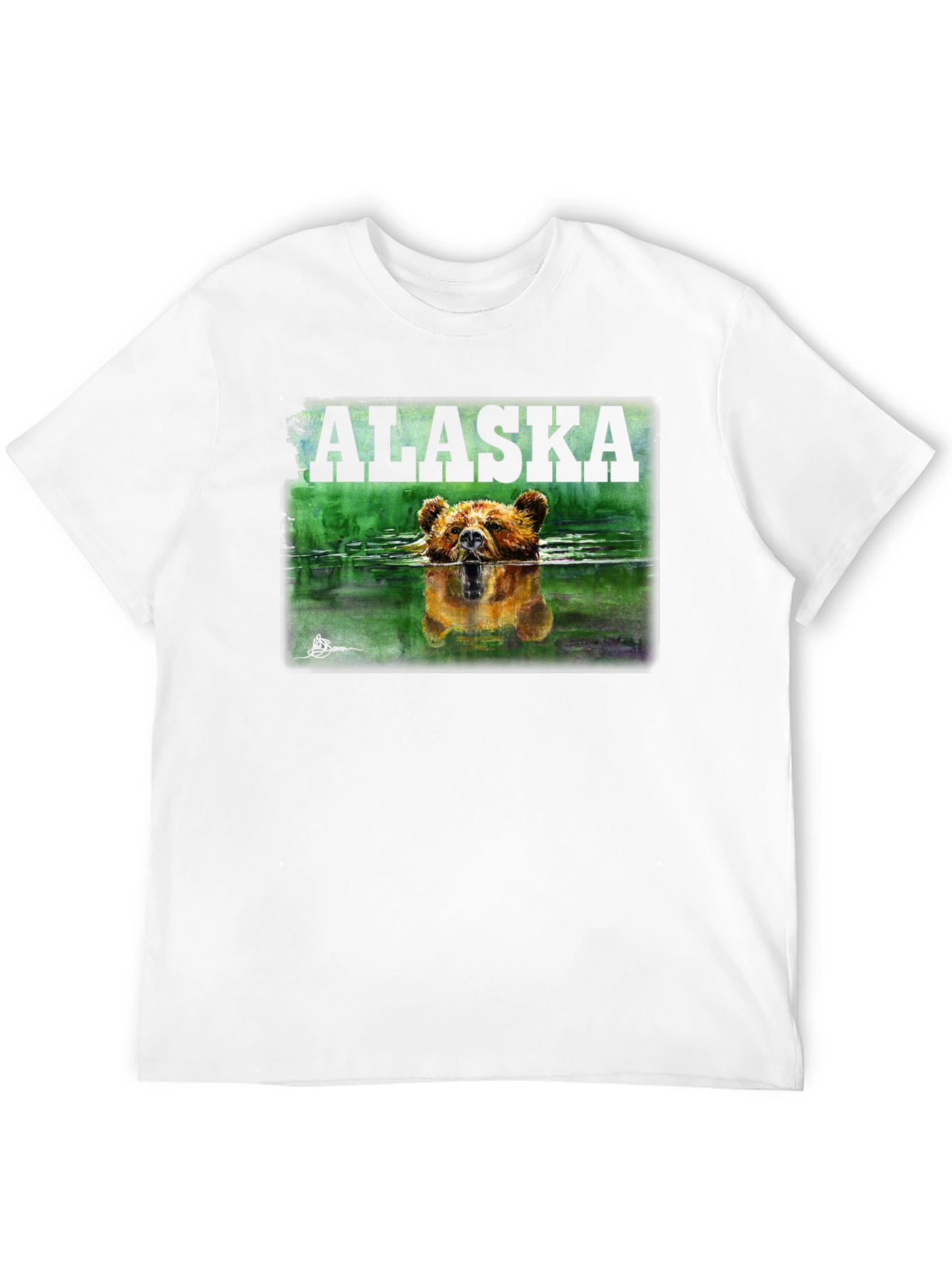 Alaska Bear Graphic T-Shirt