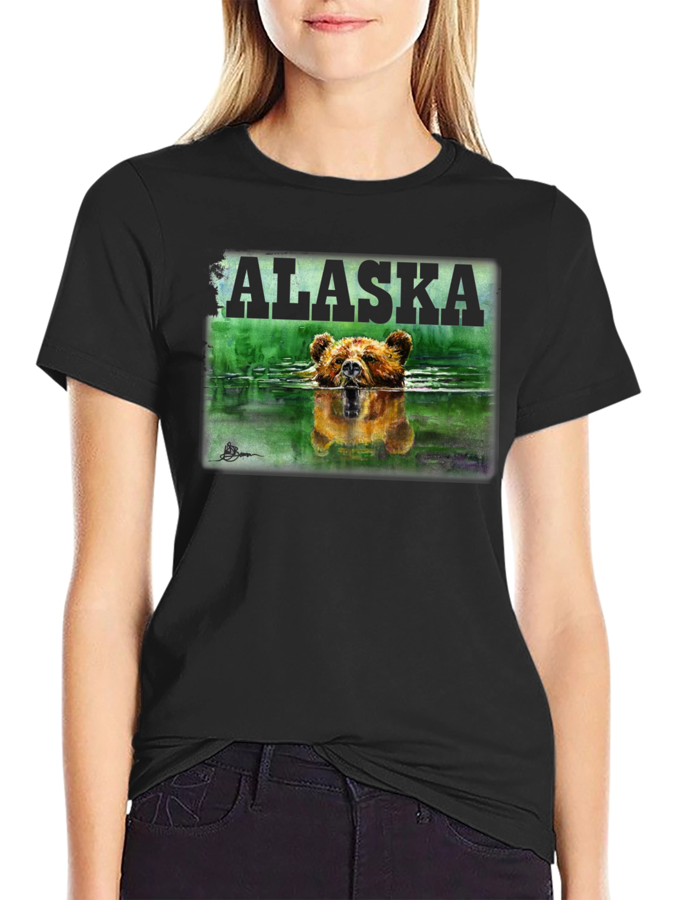 Alaska Bear Graphic T-Shirt