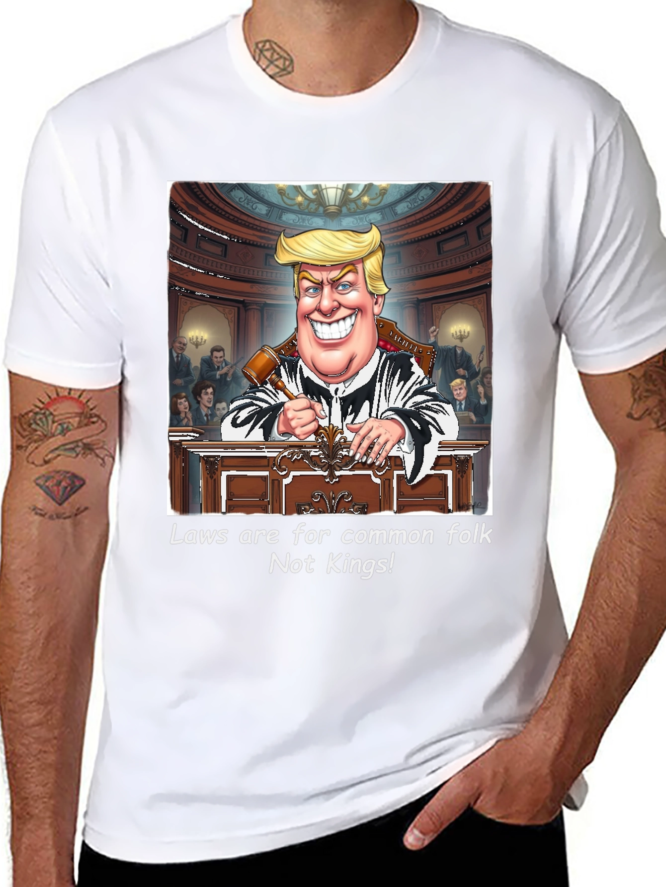 Trump Courtroom Graphic Tee