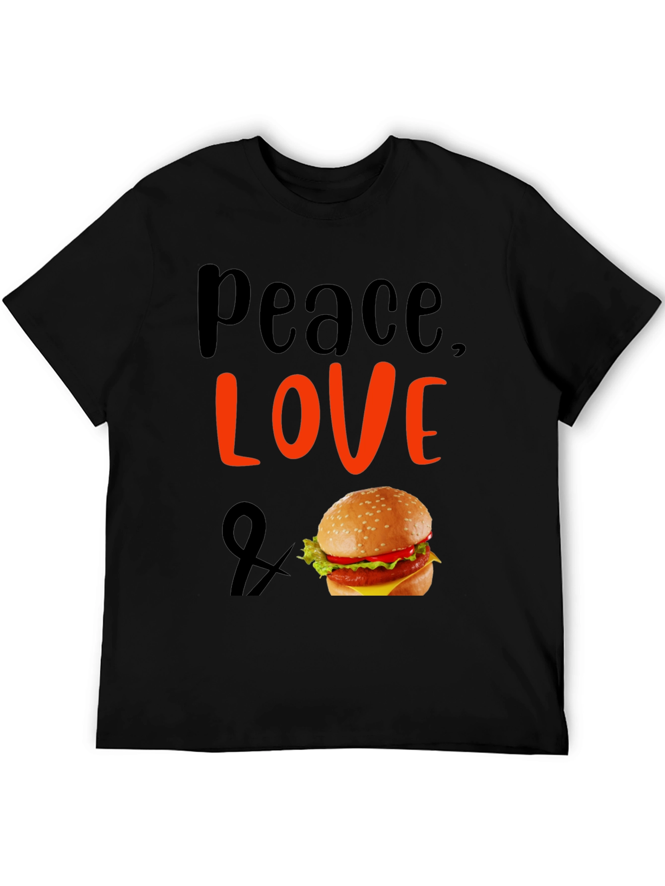 Peace Love and Burger T-Shirt