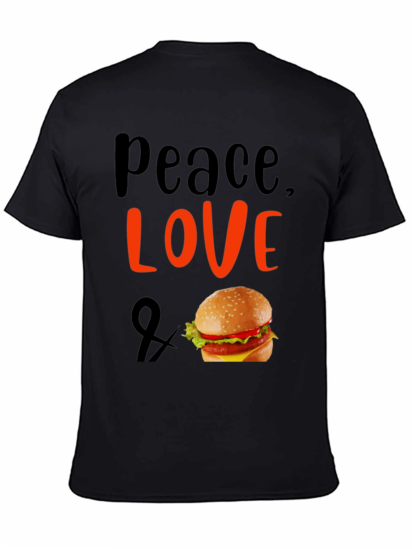 Peace Love and Burger T-Shirt