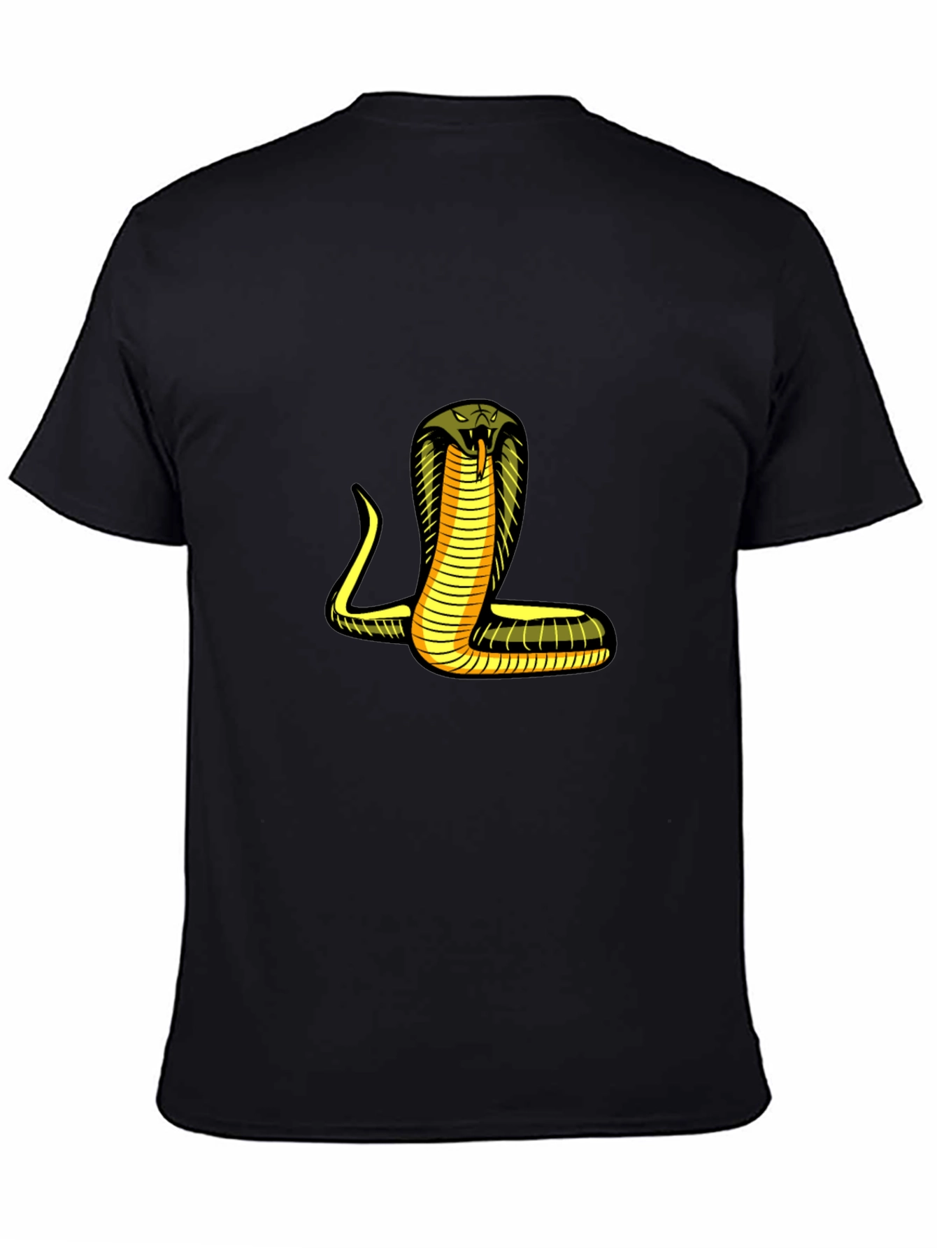Cobra Graphic Print T-Shirt - Mens Black Tee