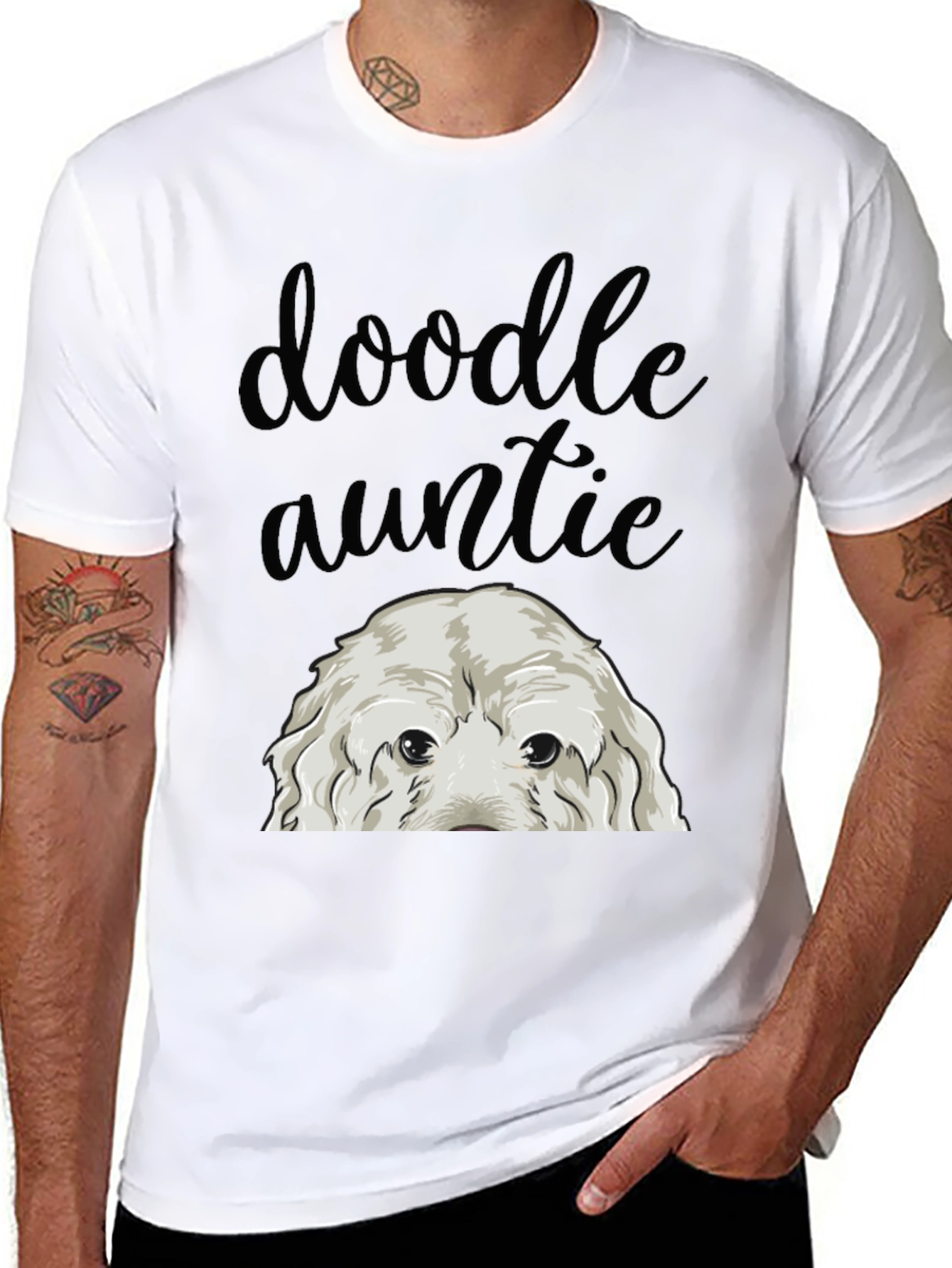 Doodle Auntie Dog Lover T-Shirt