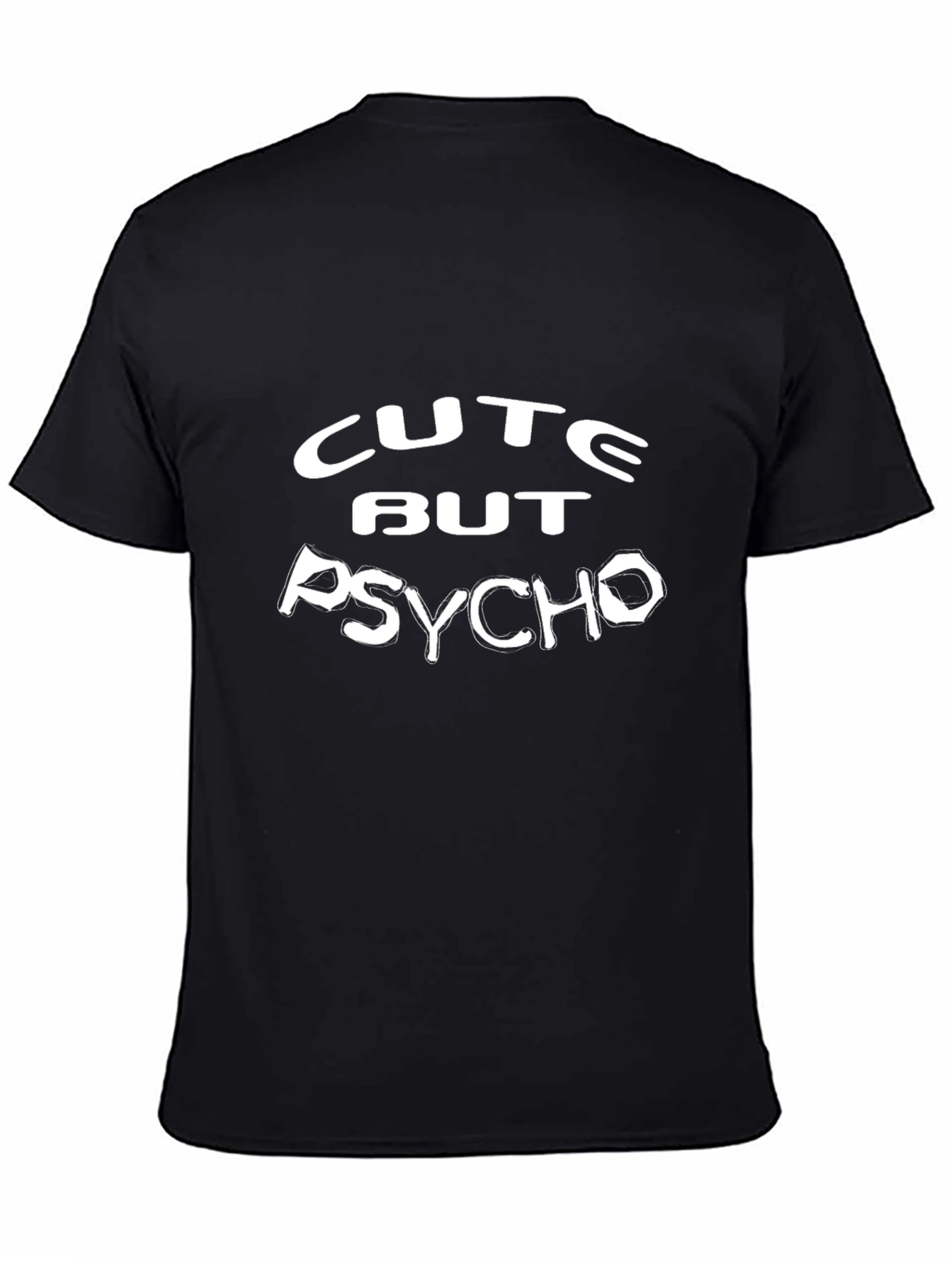 Cute But Psycho Black Graphic Tee