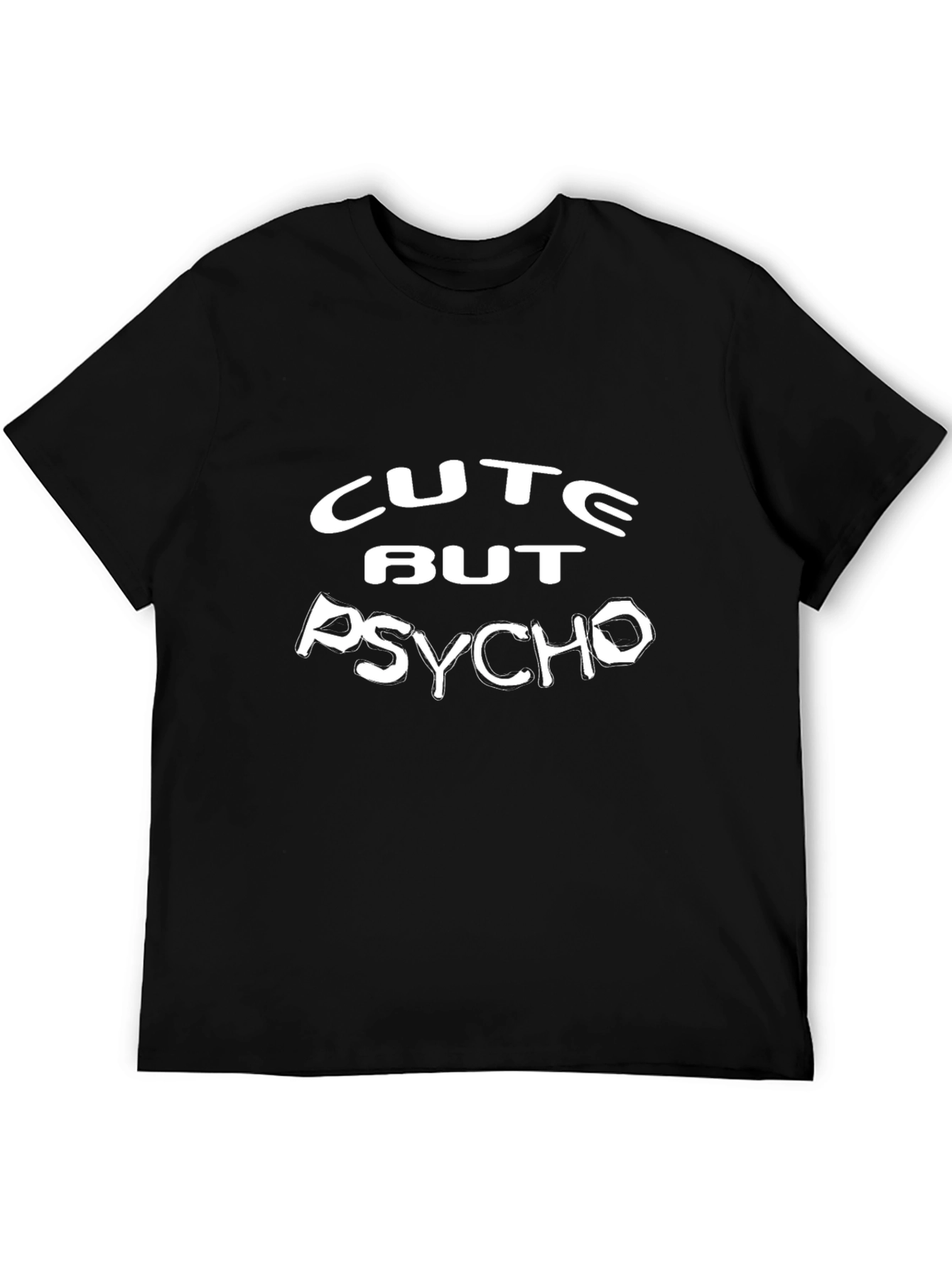 Cute But Psycho Black Graphic Tee
