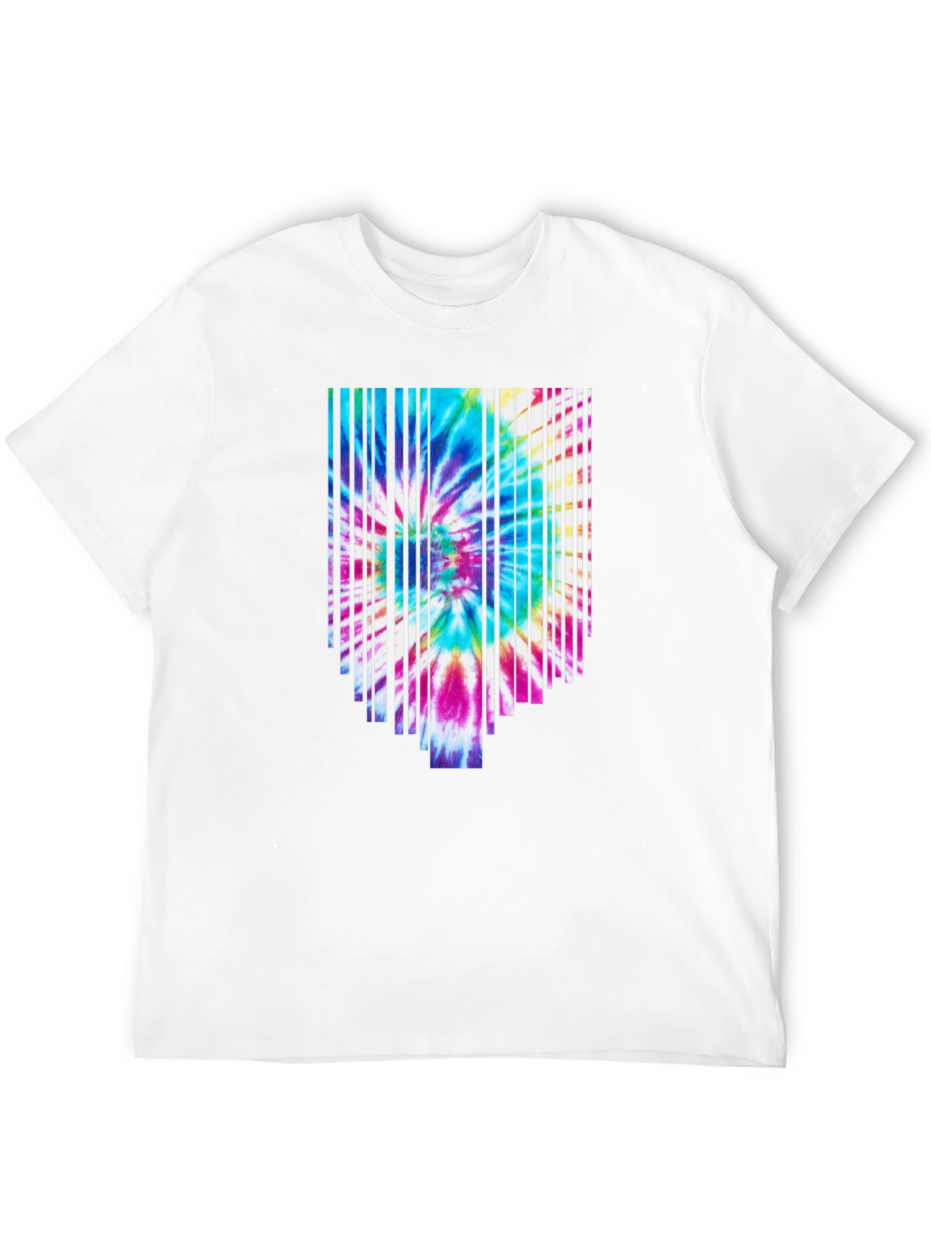 Tie-Dye Burst Graphic Black T-Shirt