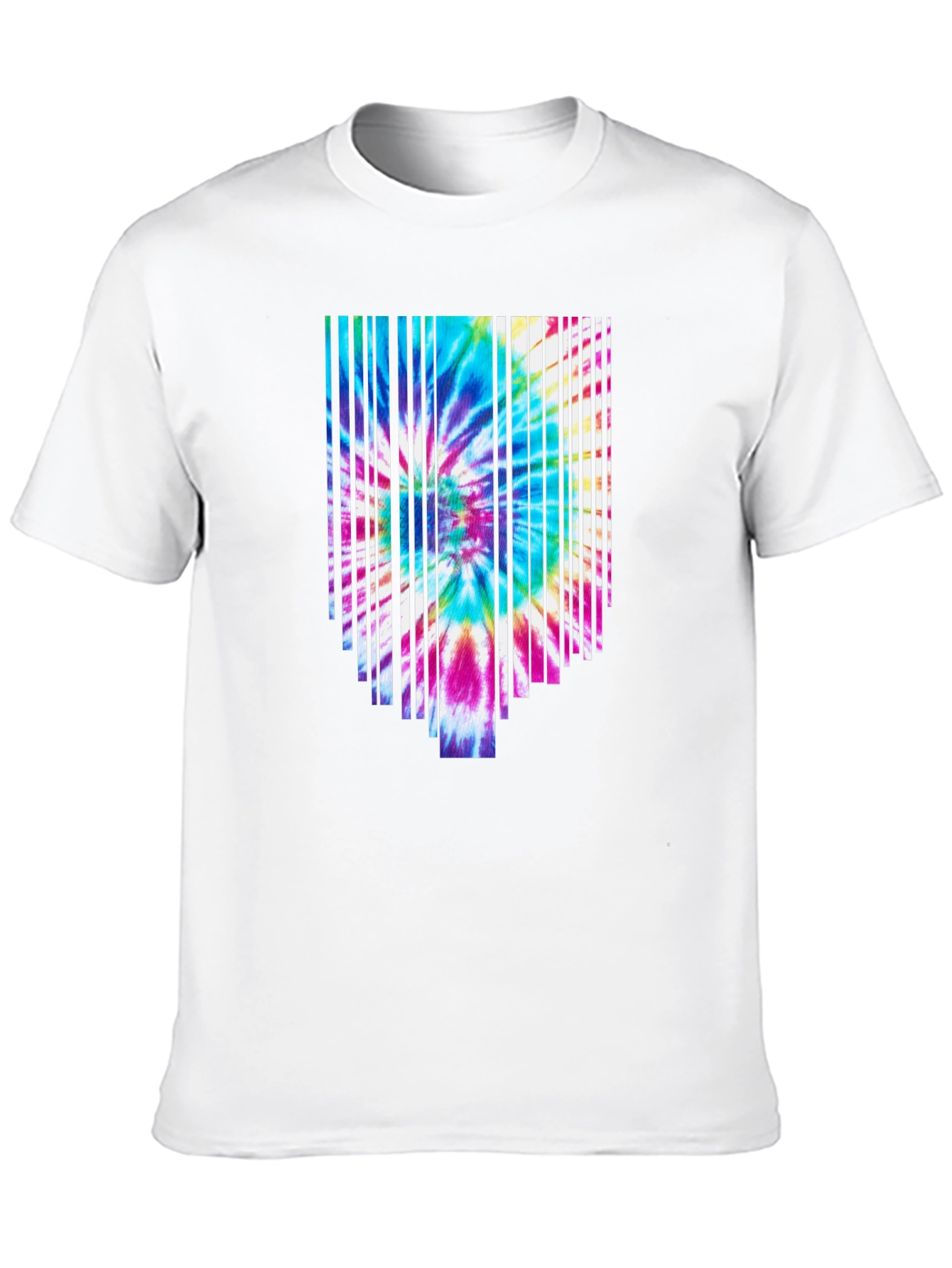 Tie-Dye Burst Graphic Black T-Shirt