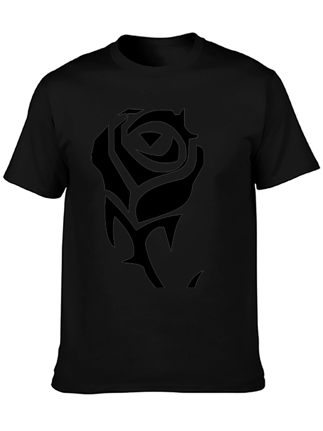 Black Rose Graphic Tee - Mens Fashion