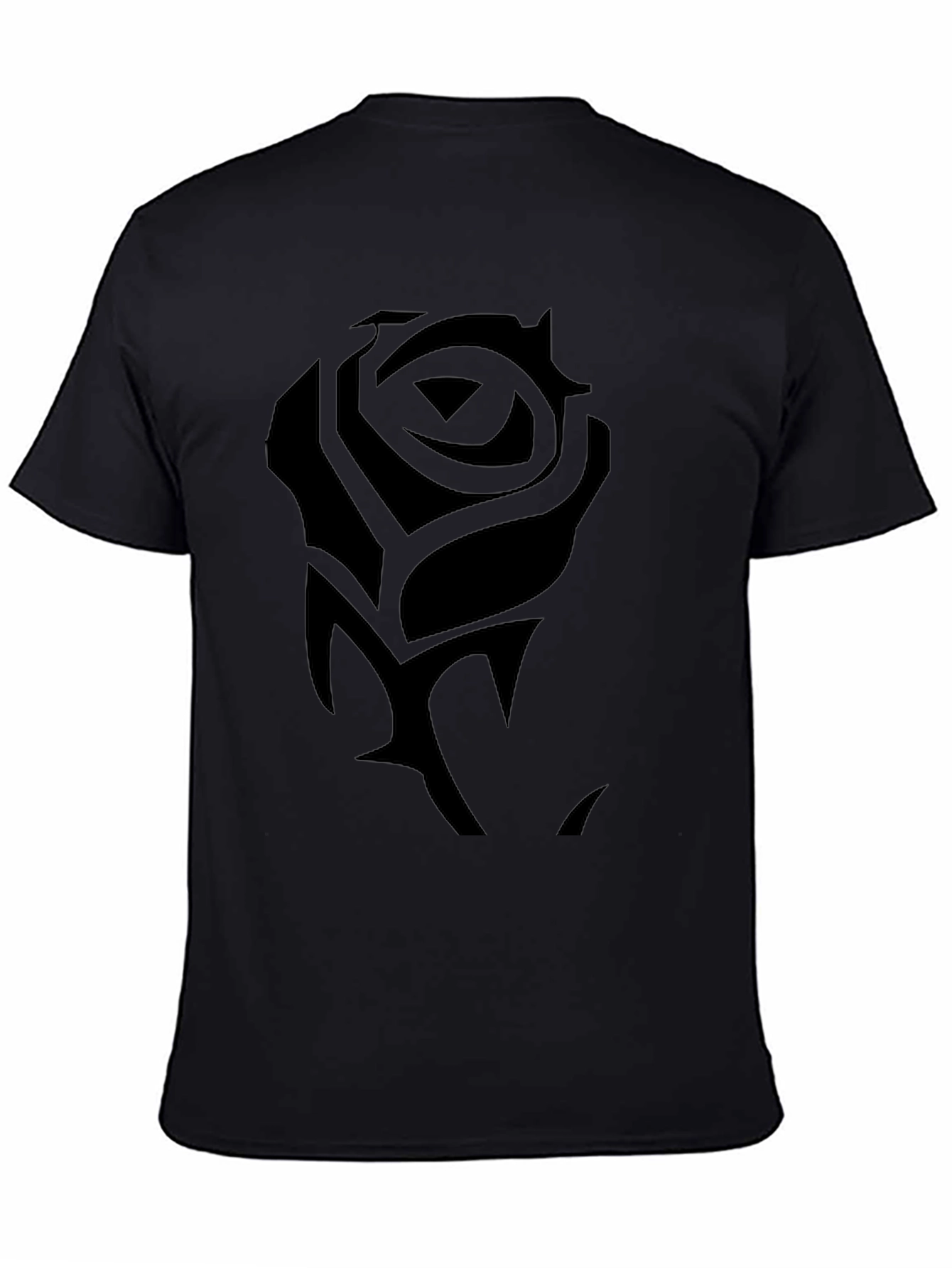 Black Rose Graphic Tee - Mens Fashion