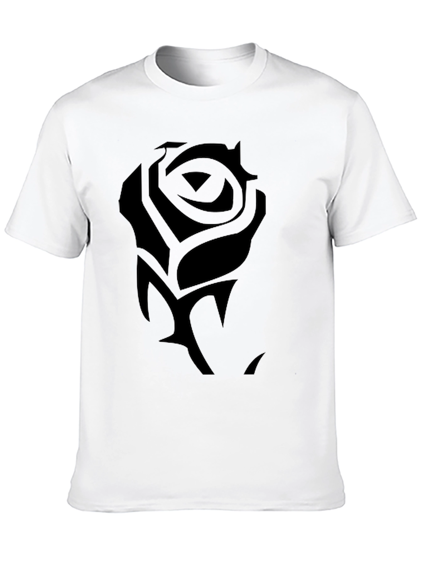 Black Rose Graphic Tee - Mens Fashion