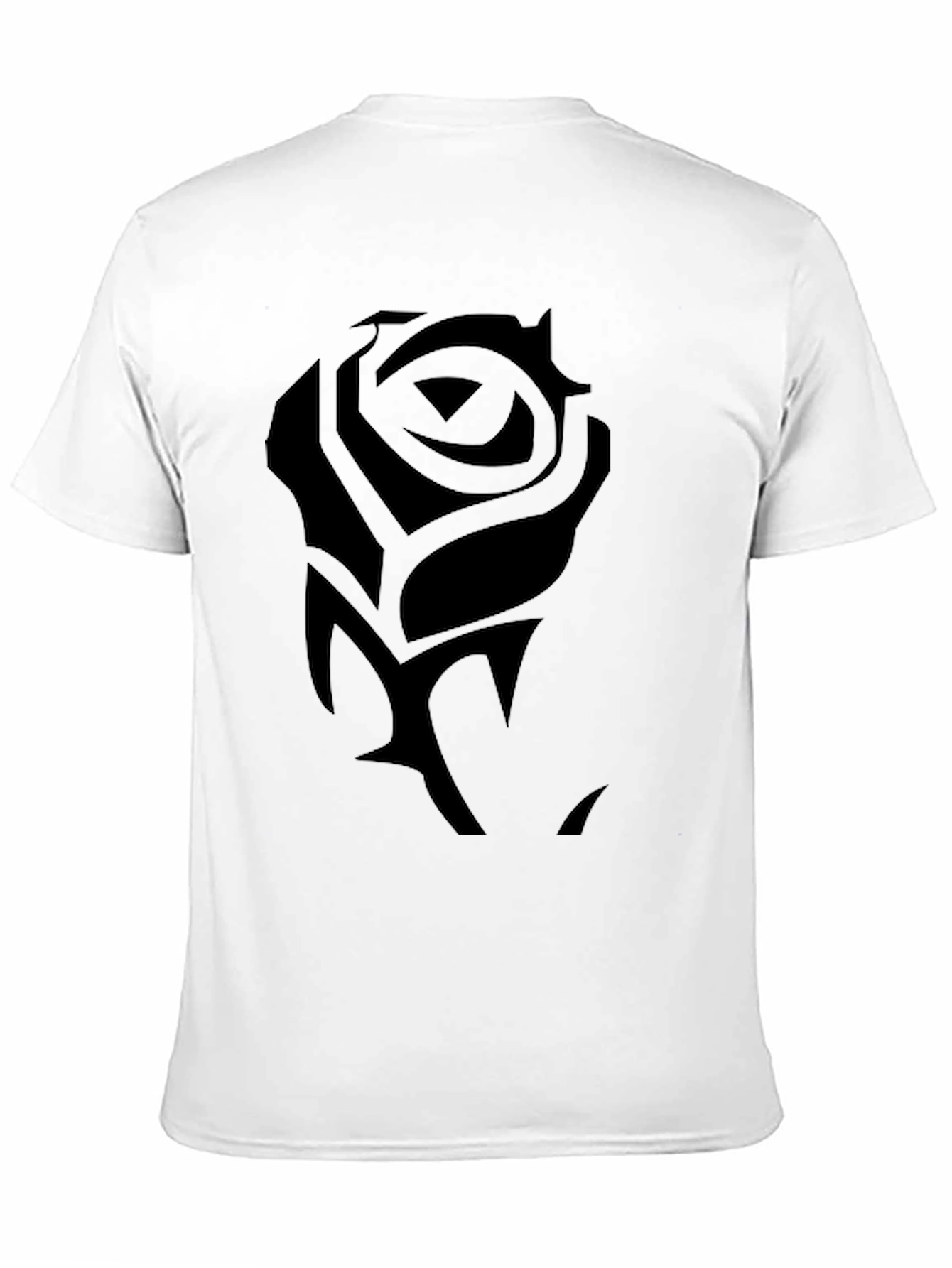 Black Rose Graphic Tee - Mens Fashion