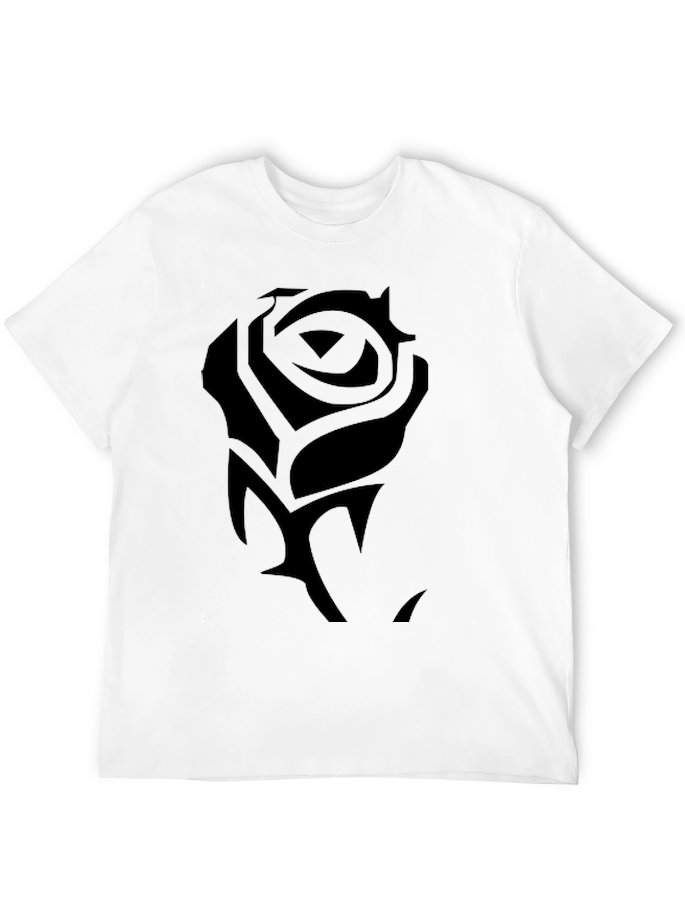 Black Rose Graphic Tee - Mens Fashion