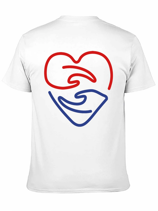 Heart & Hand Graphic T-Shirt - Mens Black Tee