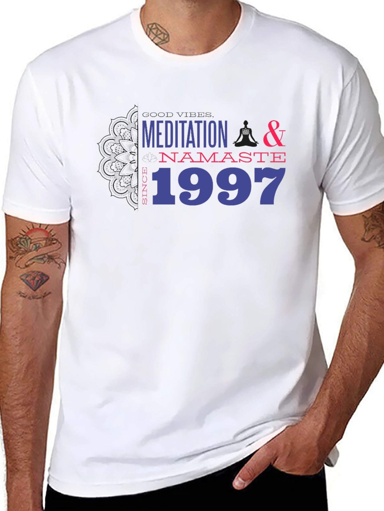 Meditation & Namaste Since 1997 Black T-Shirt