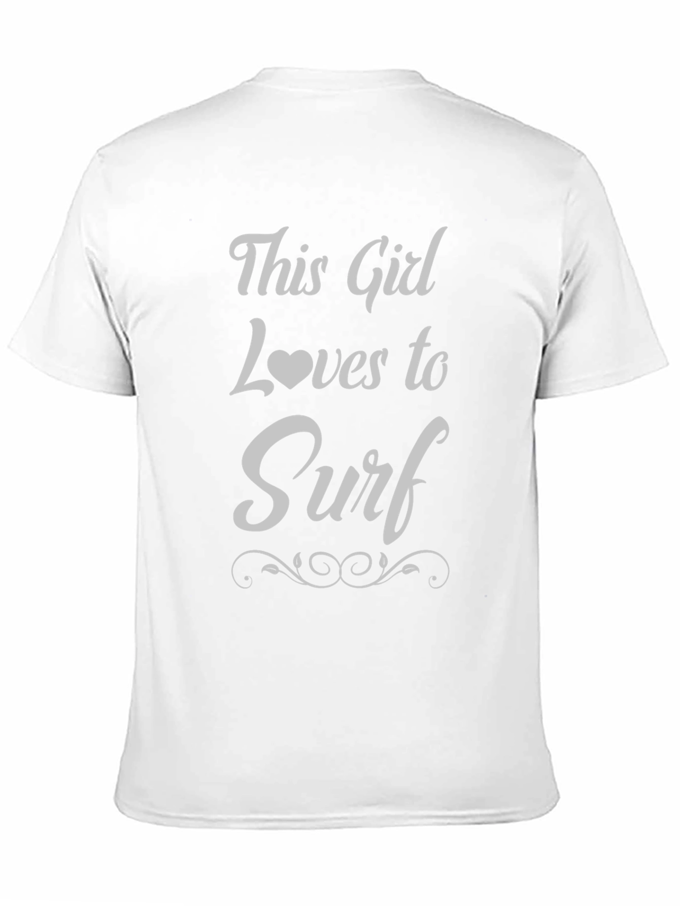 This Girl Loves to Surf T-Shirt - Black