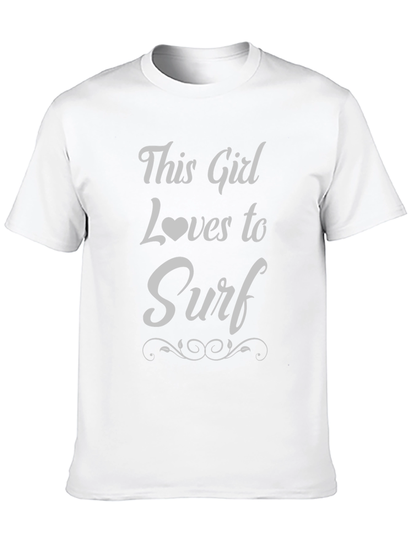 This Girl Loves to Surf T-Shirt - Black