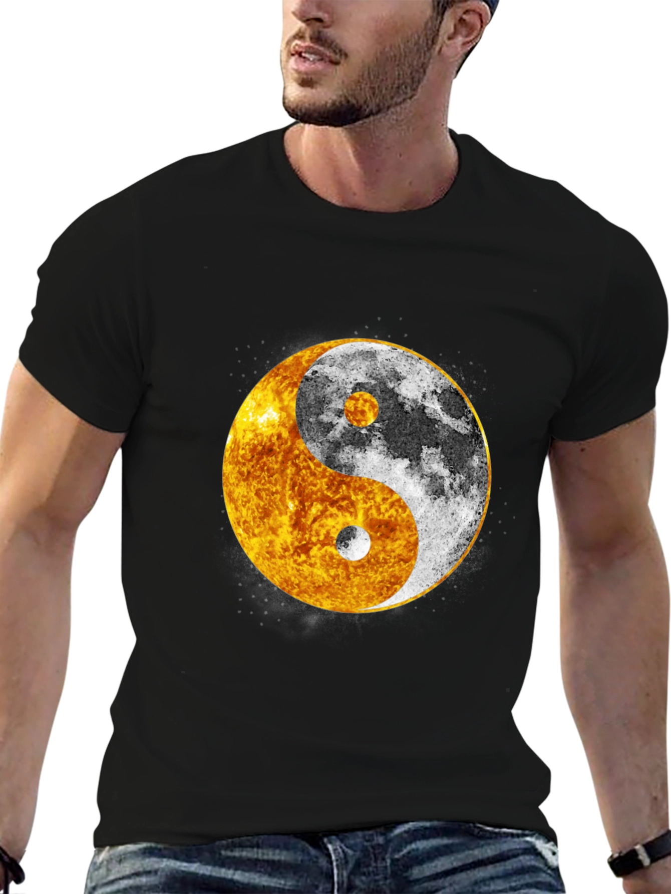 Yin Yang Sun & Moon Graphic Tee