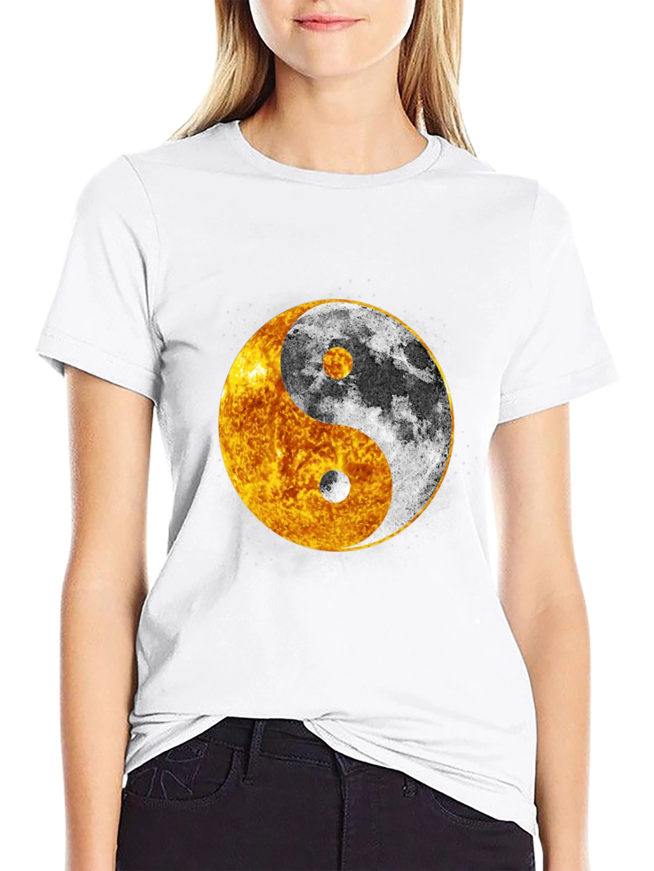 Yin Yang Sun & Moon Graphic Tee