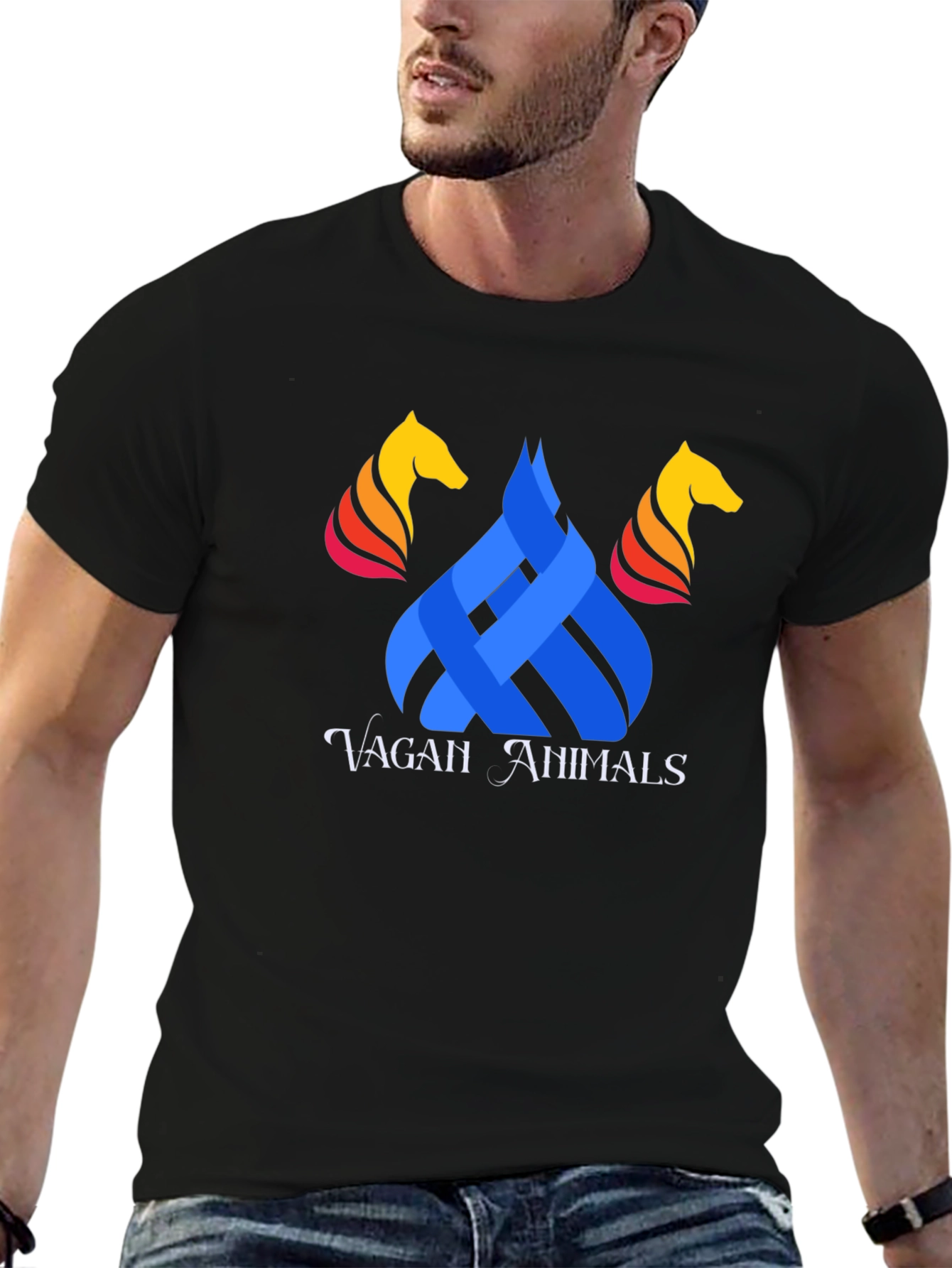 Vegan Animals Graphic T-Shirt