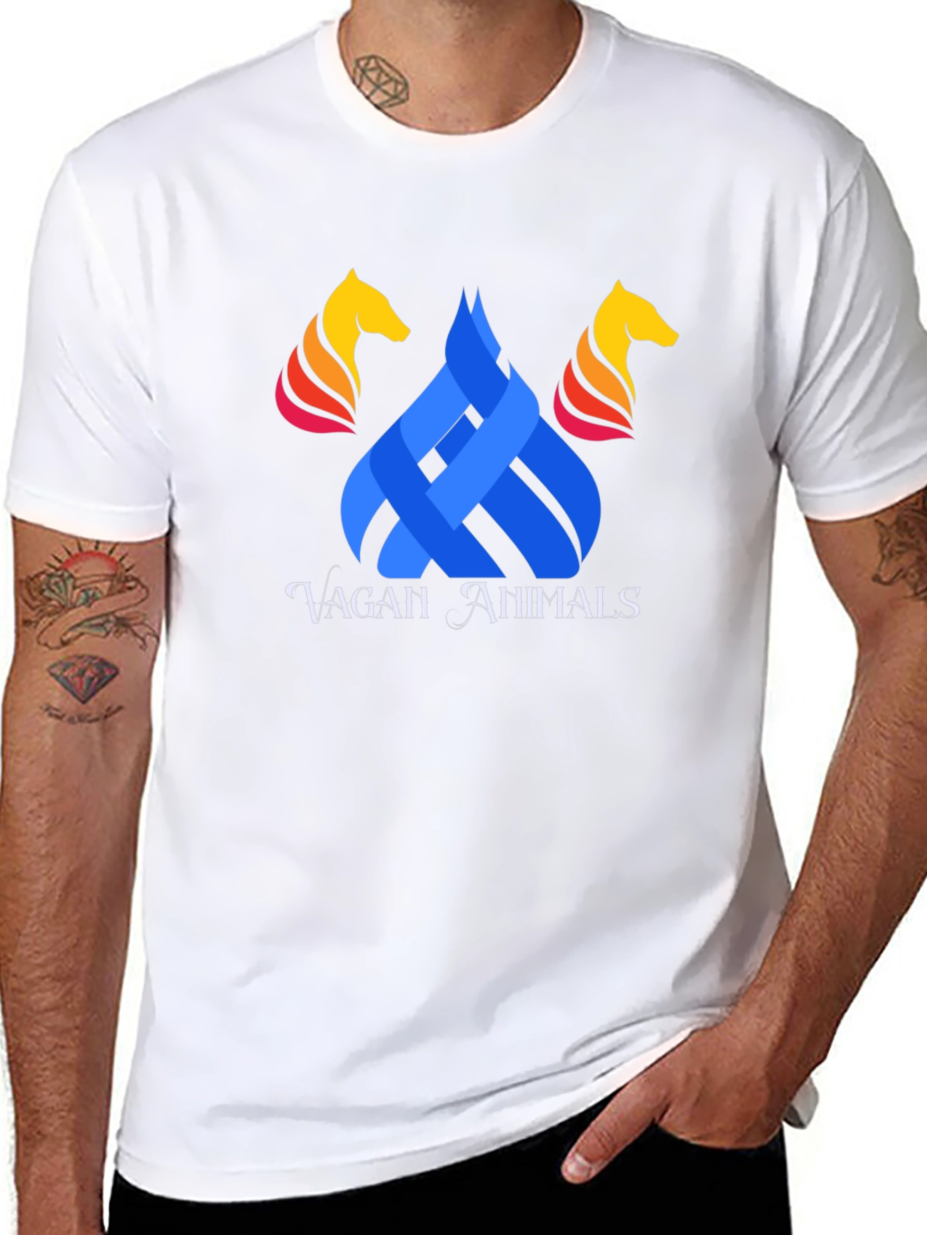 Vegan Animals Graphic T-Shirt