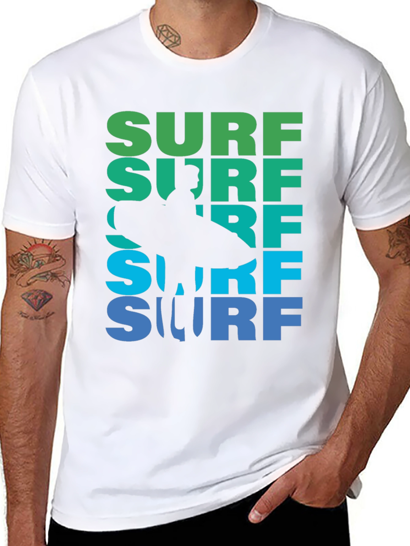 Retro Surf Tee - Cool Graphic Surfer T-Shirt