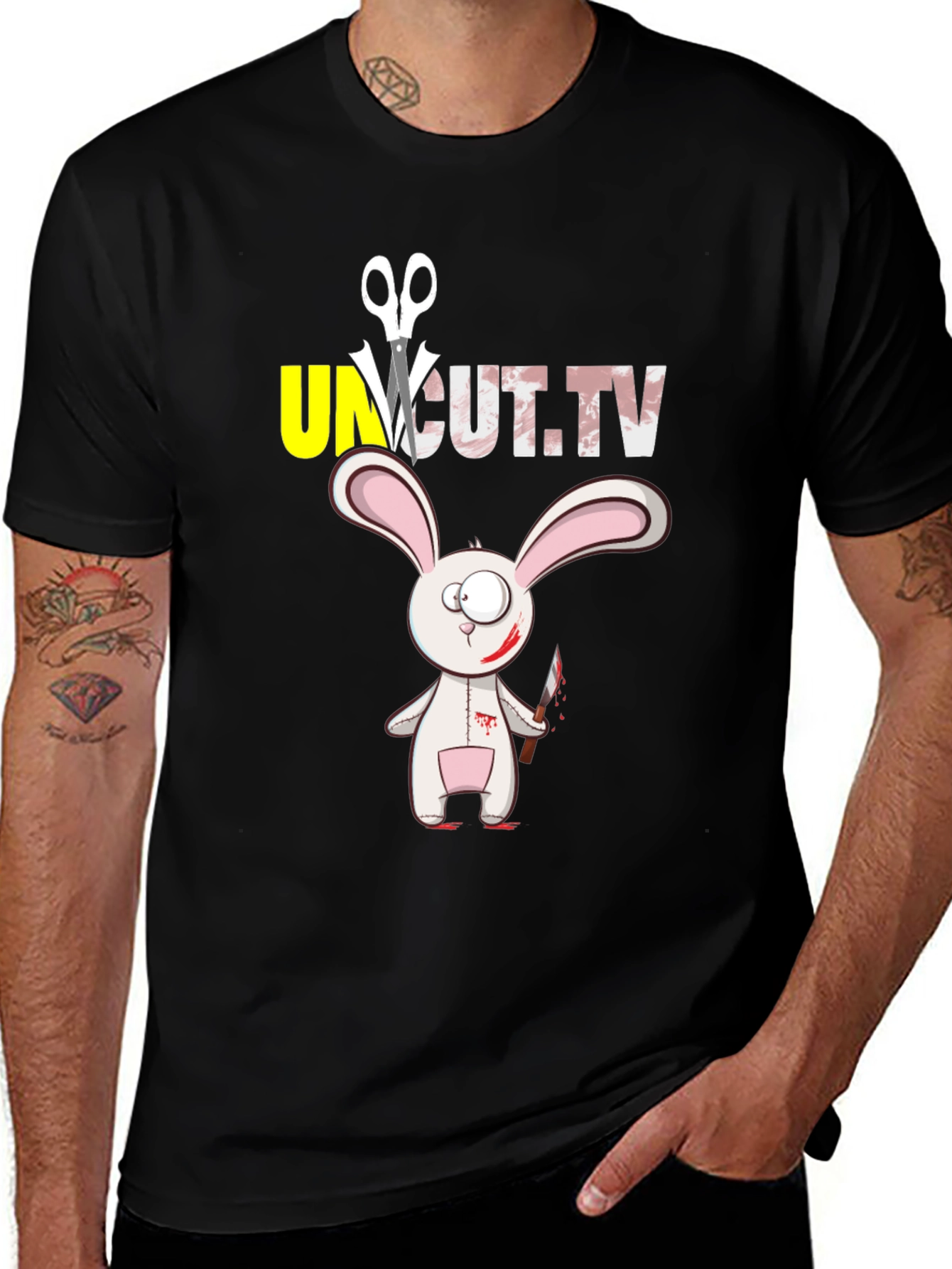 Uncut TV Rabbit Graphic T-Shirt