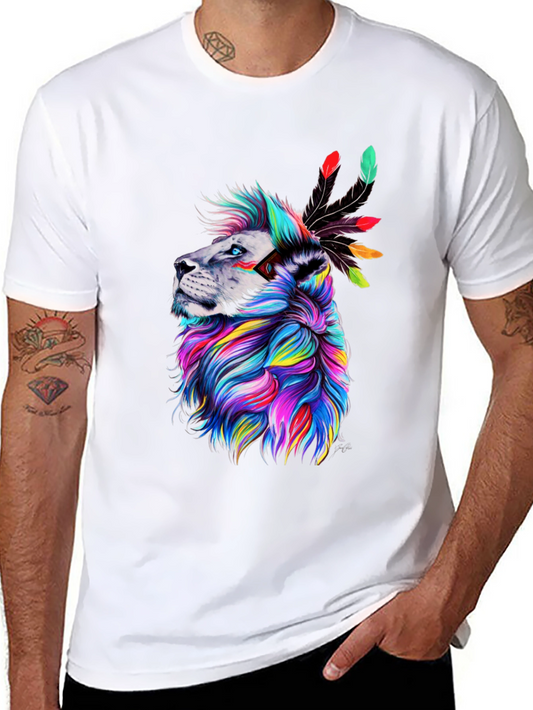 Colorful Lion Graphic Tee