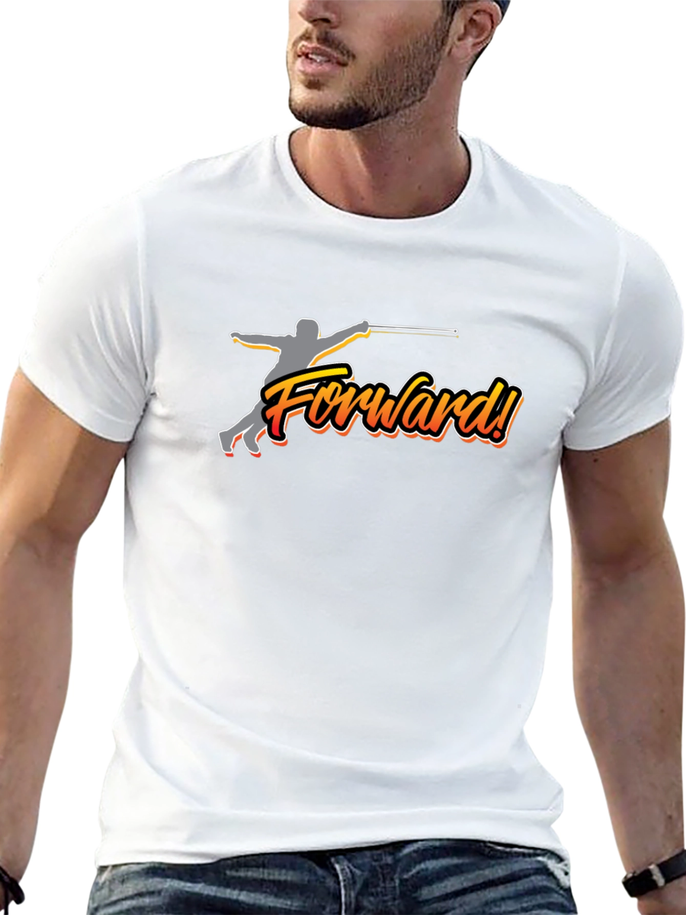 Forward! Fencing T-Shirt - Sporty Graphic Tee