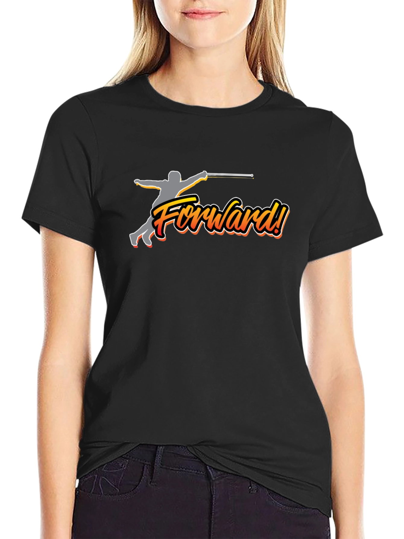 Forward! Fencing T-Shirt - Sporty Graphic Tee