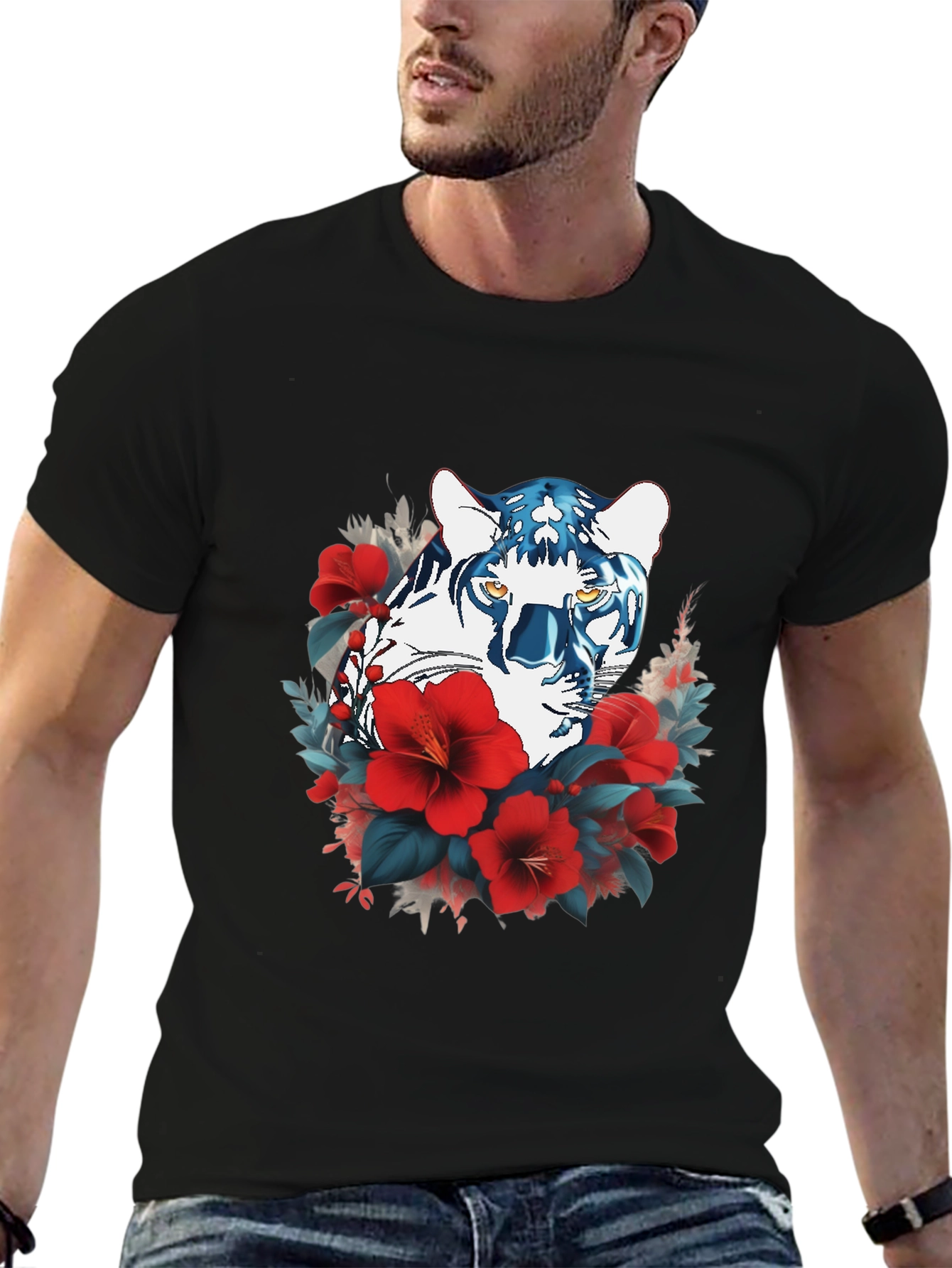 Floral Tiger Graphic Tee