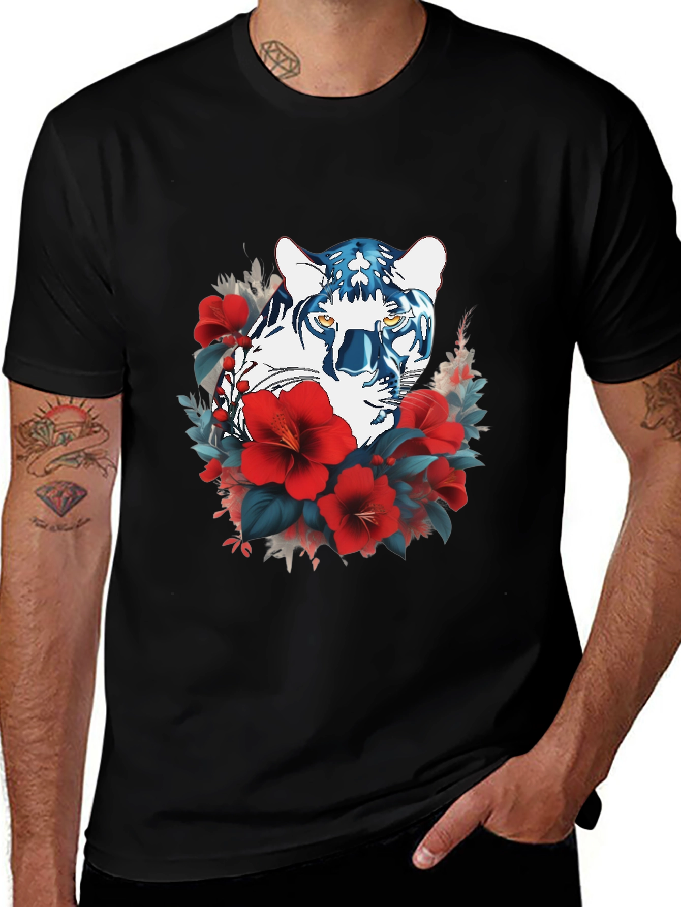 Floral Tiger Graphic Tee
