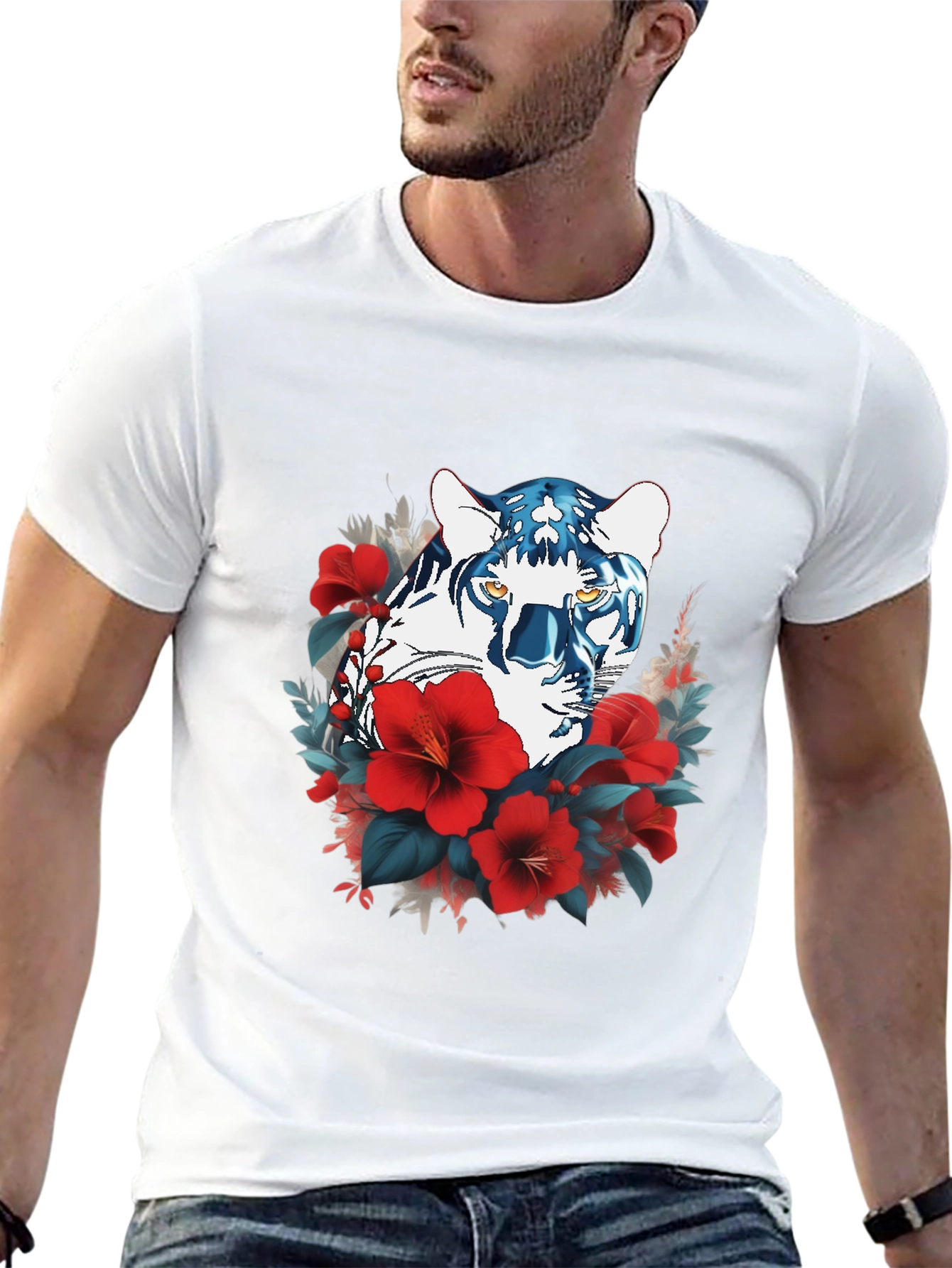 Floral Tiger Graphic Tee