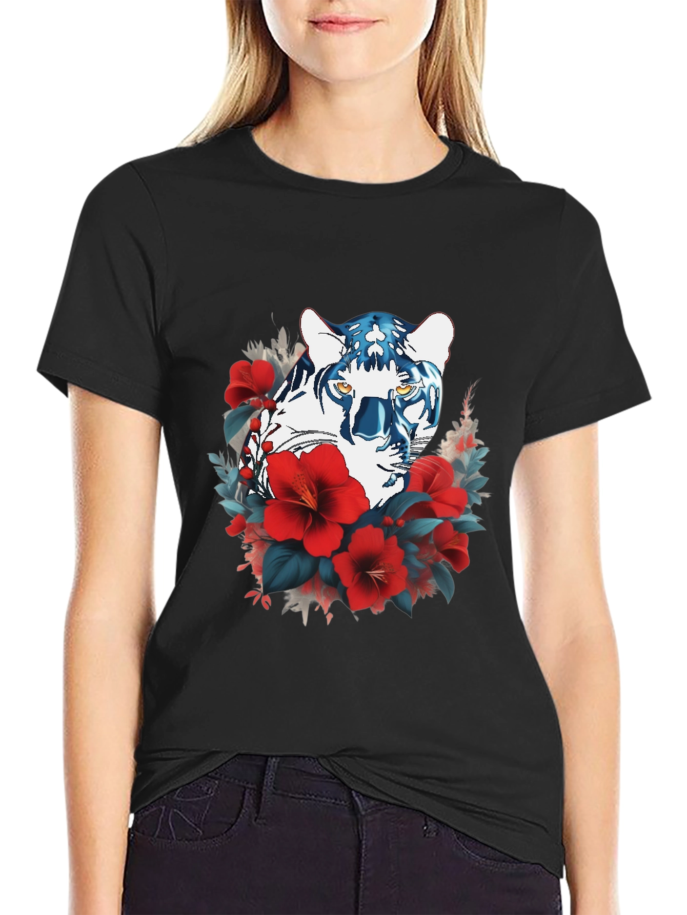 Floral Tiger Graphic Tee
