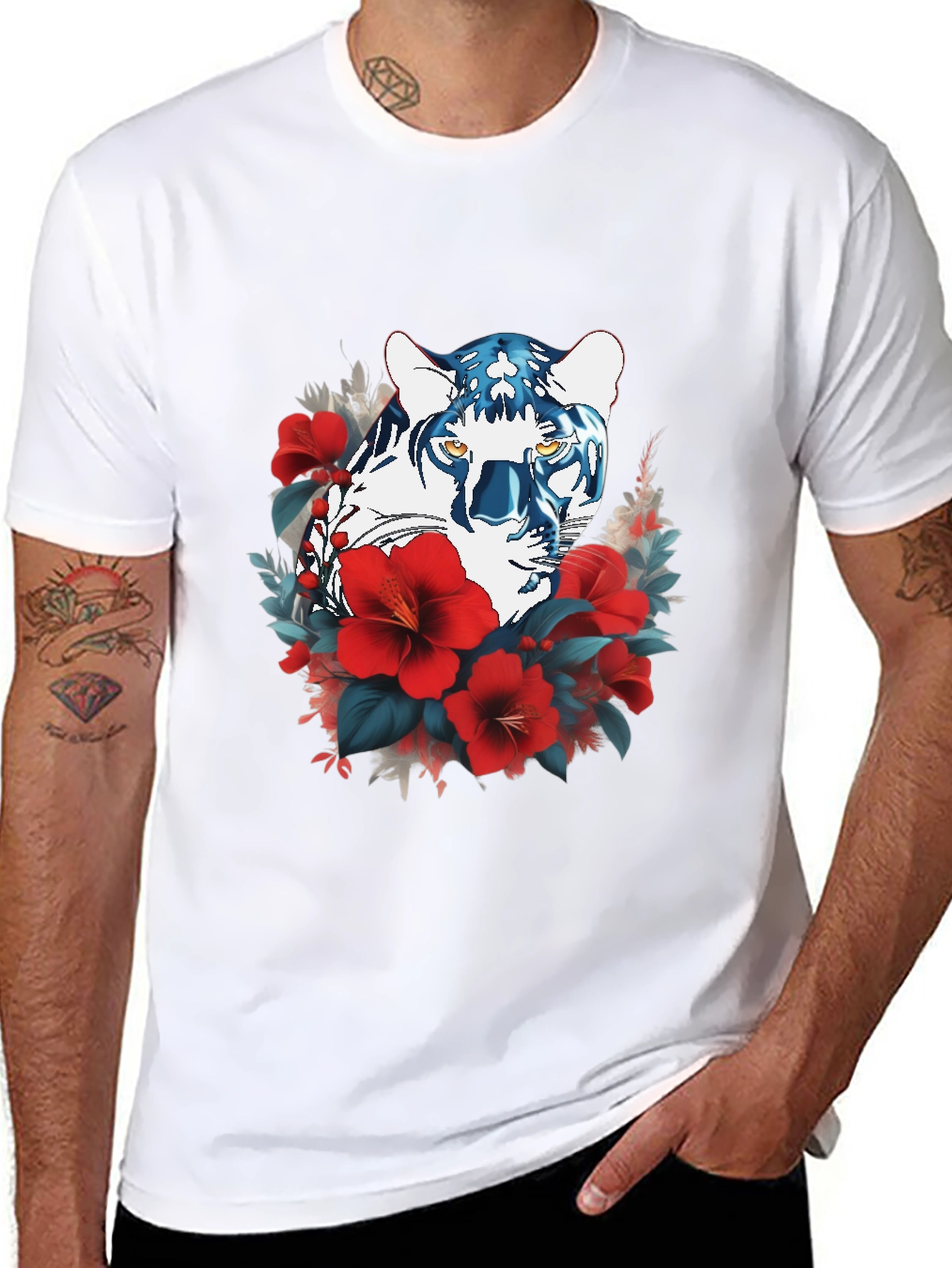 Floral Tiger Graphic Tee