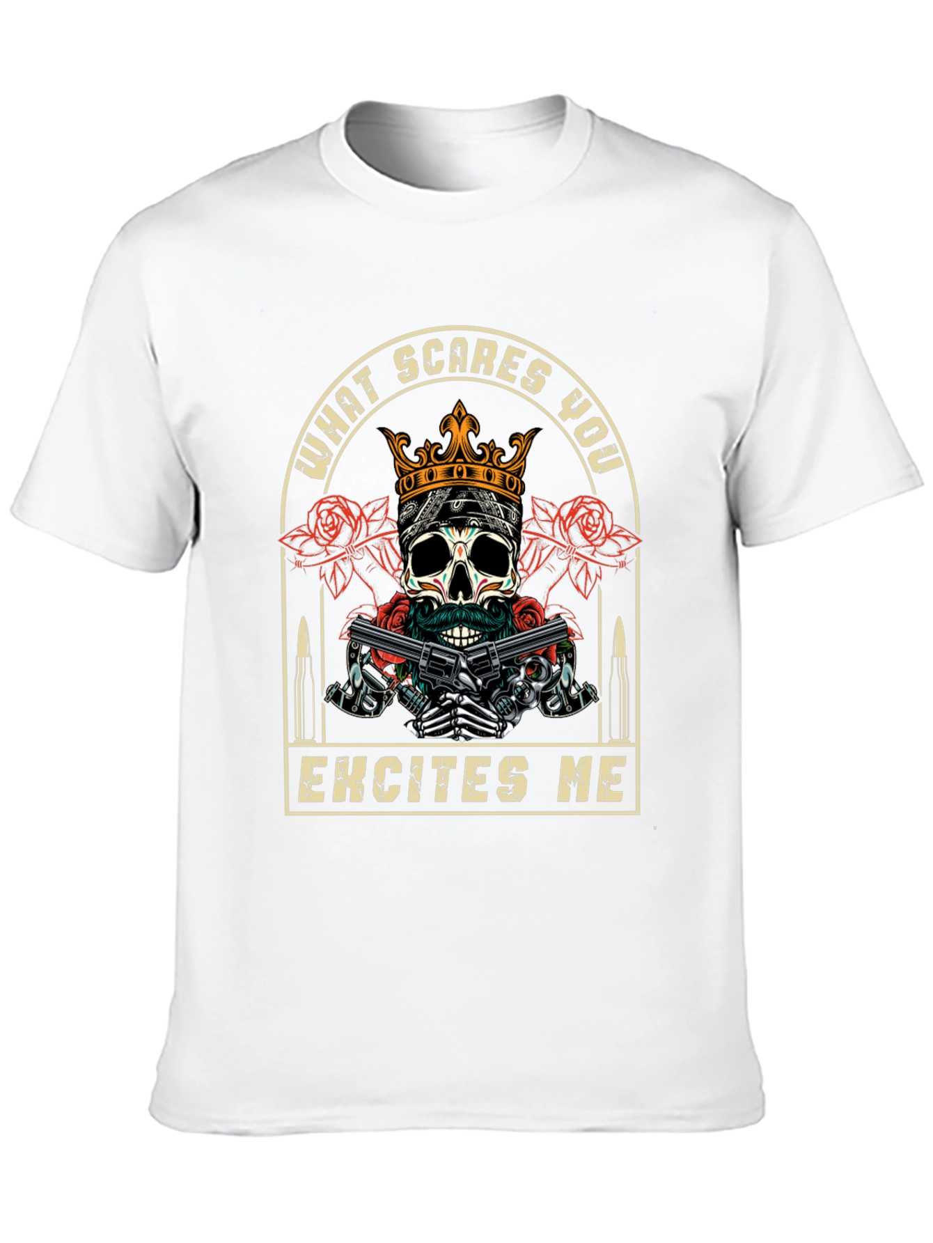 Skull & Guns Graphic T-Shirt - What Scares You