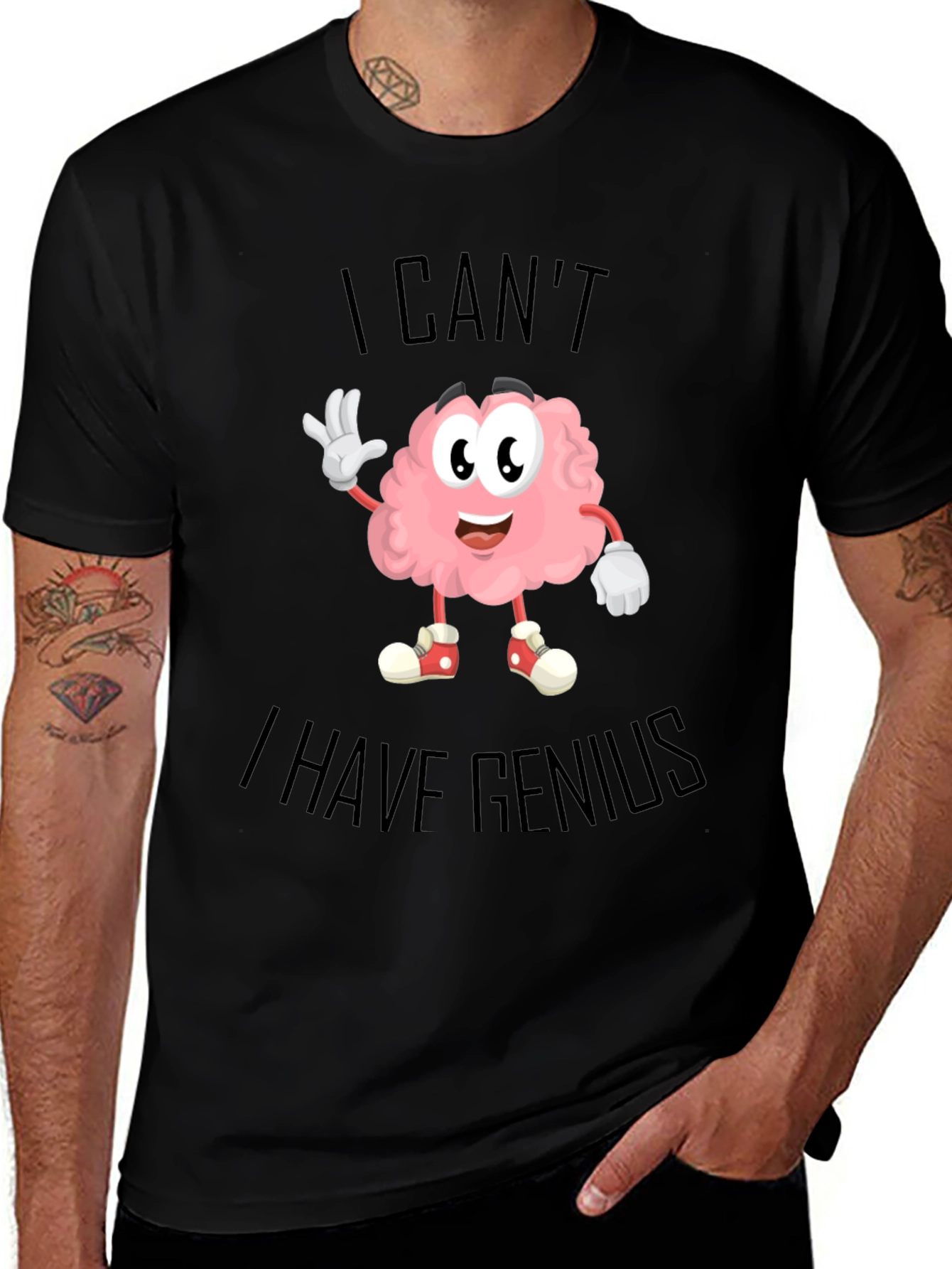 Funny Genius Brain T-Shirt