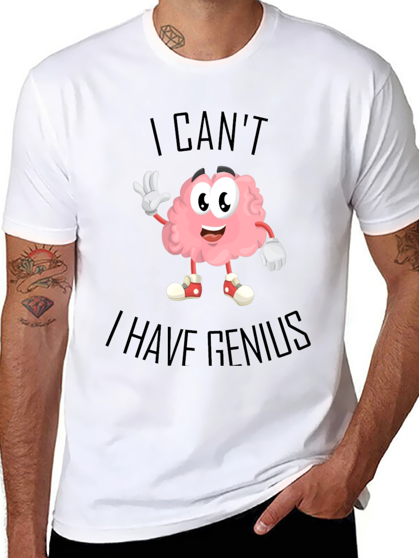 Funny Genius Brain T-Shirt