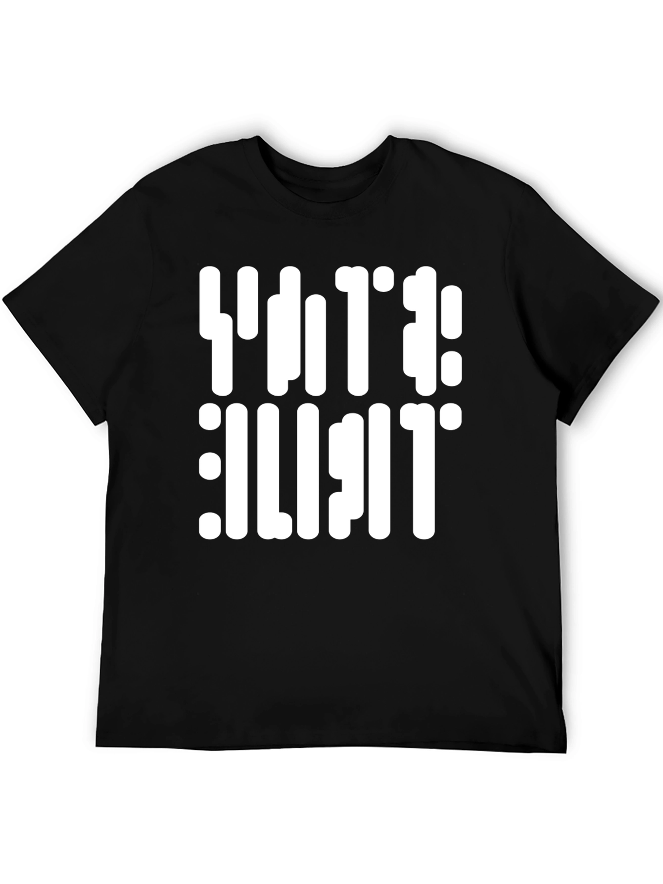 Retro Text Black T-Shirt