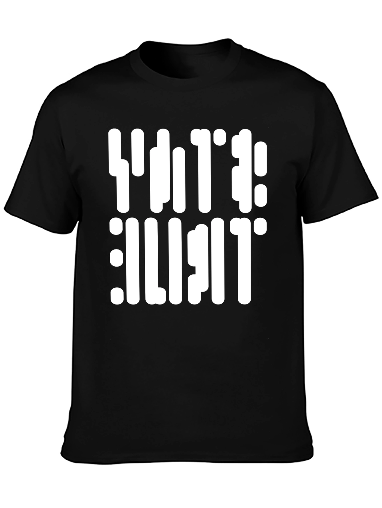 Retro Text Black T-Shirt