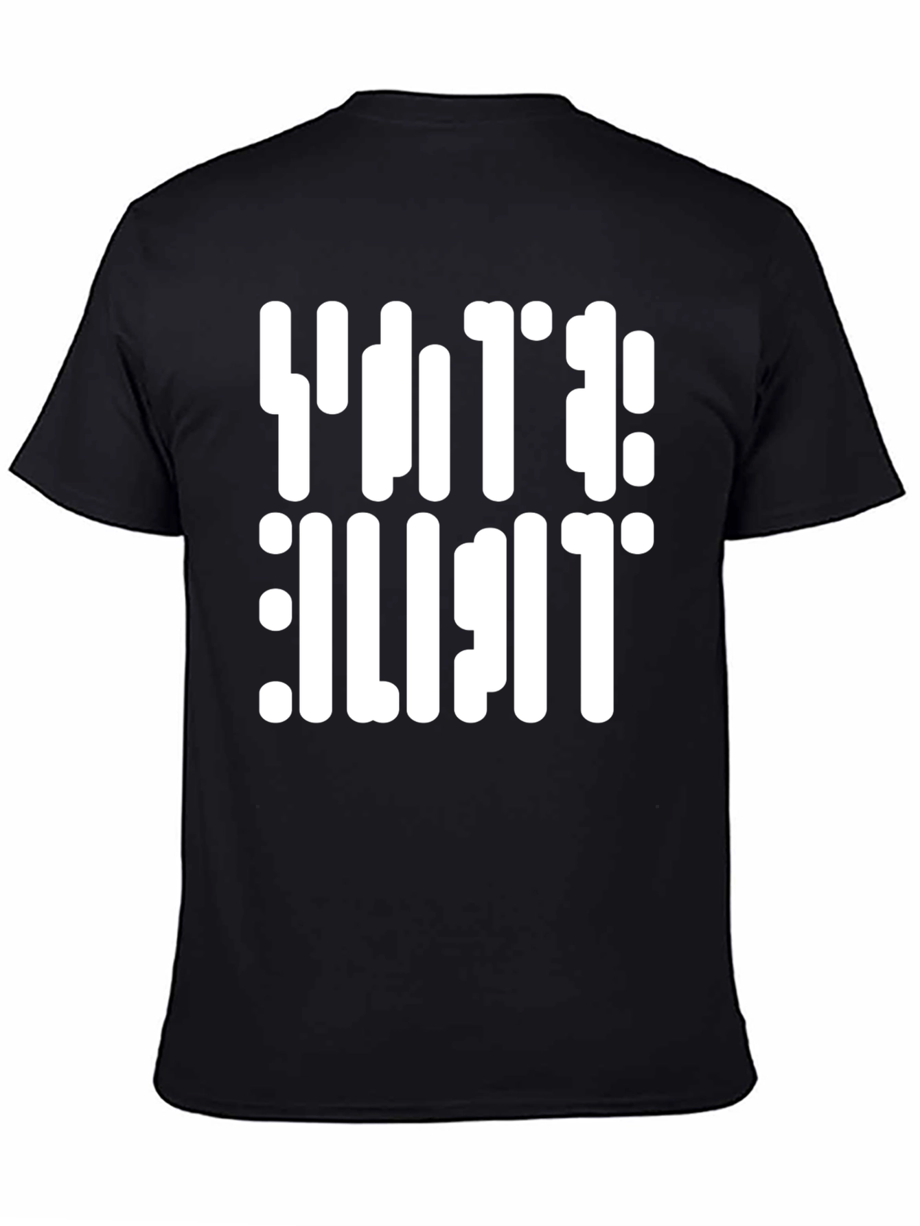 Retro Text Black T-Shirt
