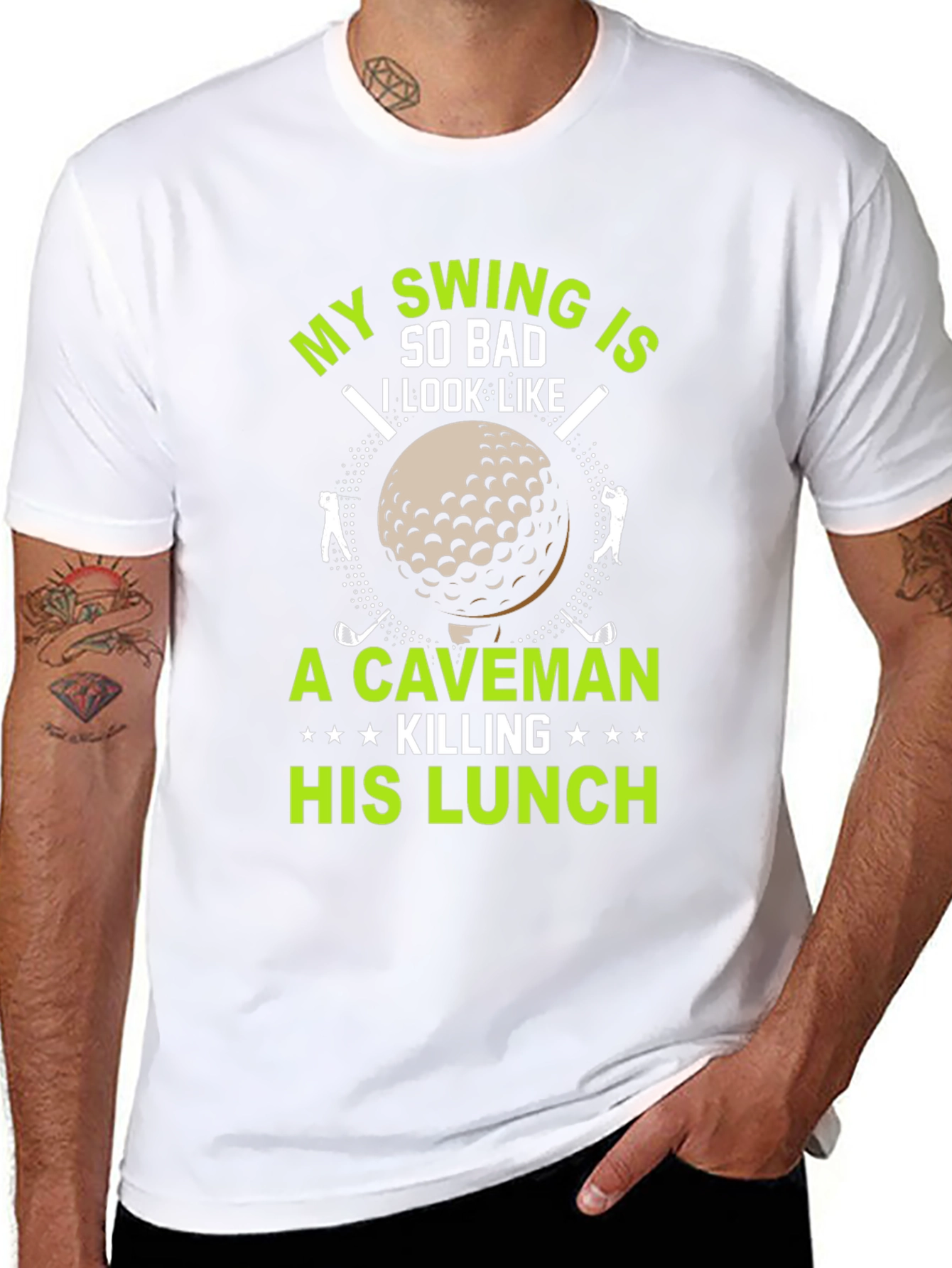 Funny Golf T-Shirt: My Swing is So Bad