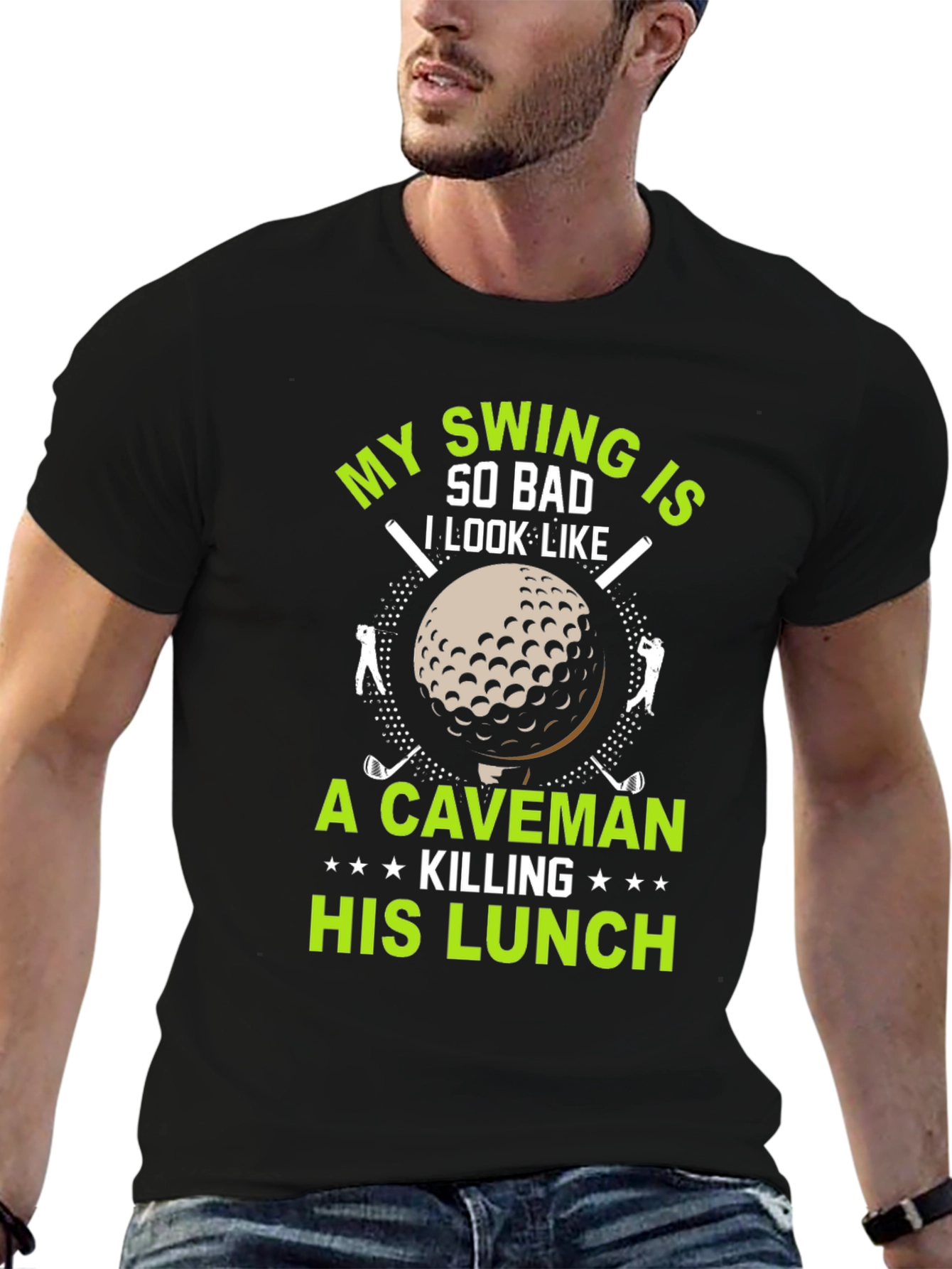 Funny Golf T-Shirt: My Swing is So Bad