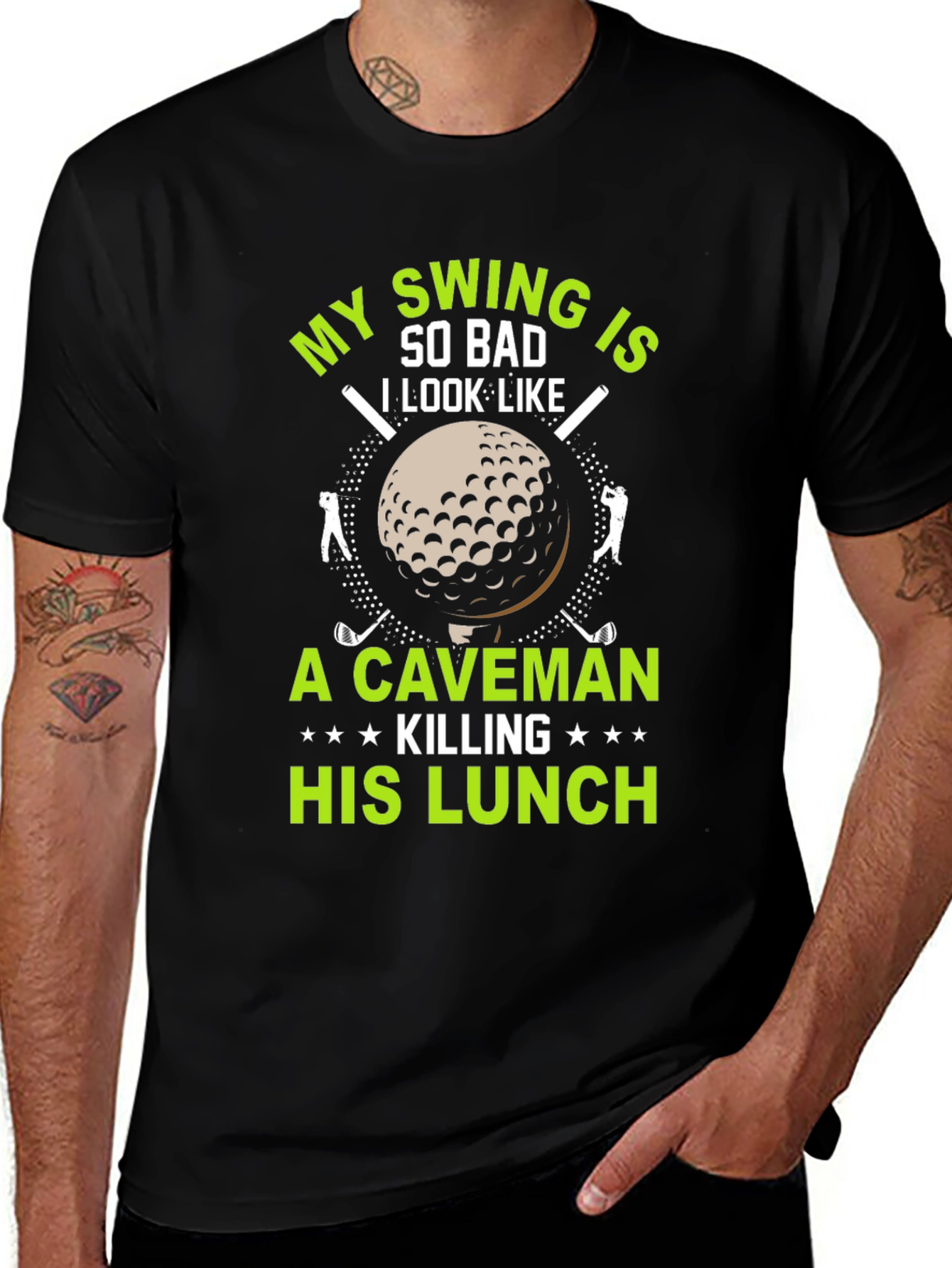 Funny Golf T-Shirt: My Swing is So Bad