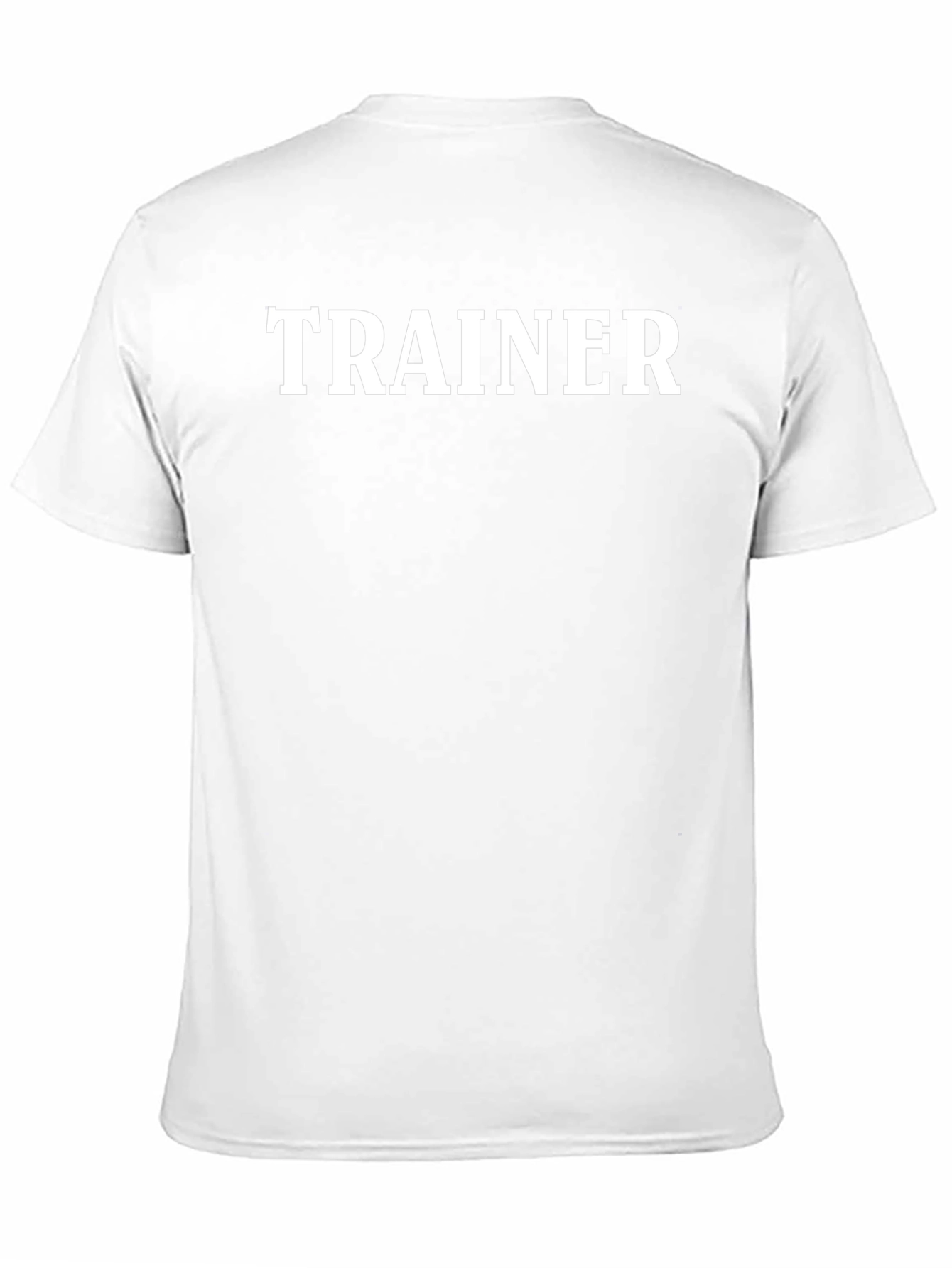 Trainer Graphic Tee - Black Cotton Gym Shirt