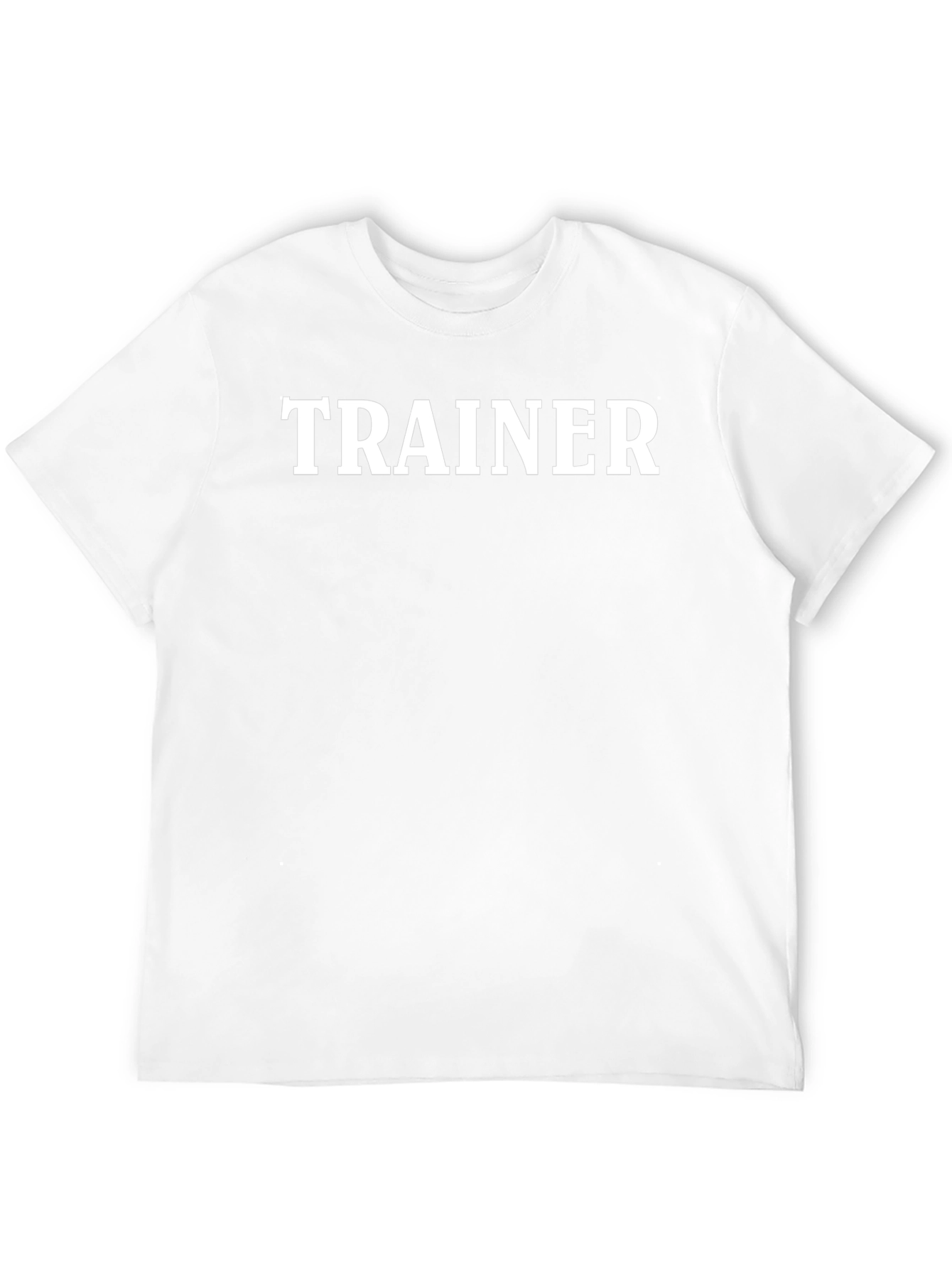 Trainer Graphic Tee - Black Cotton Gym Shirt