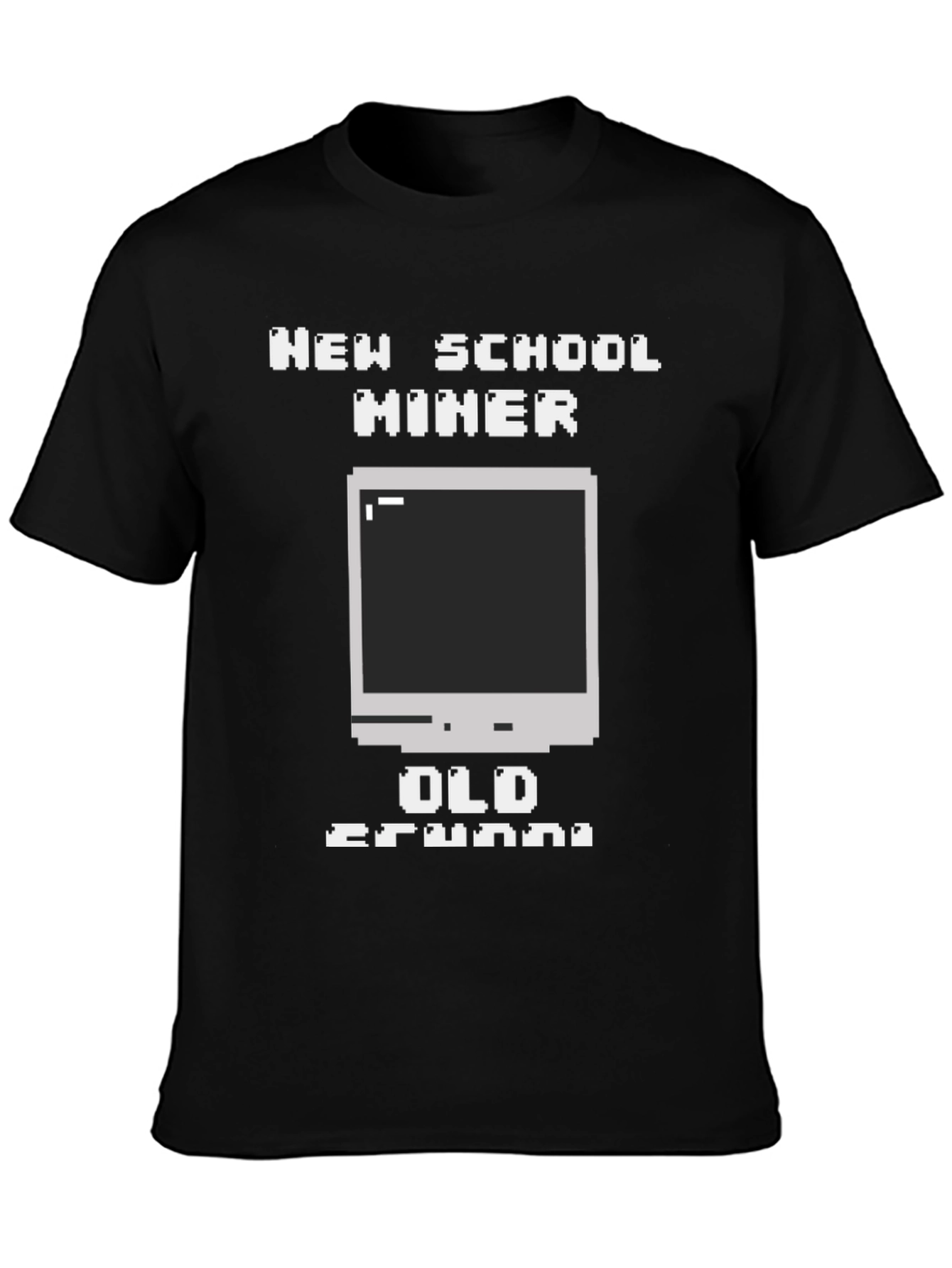 New School Miner Old Console T-Shirt